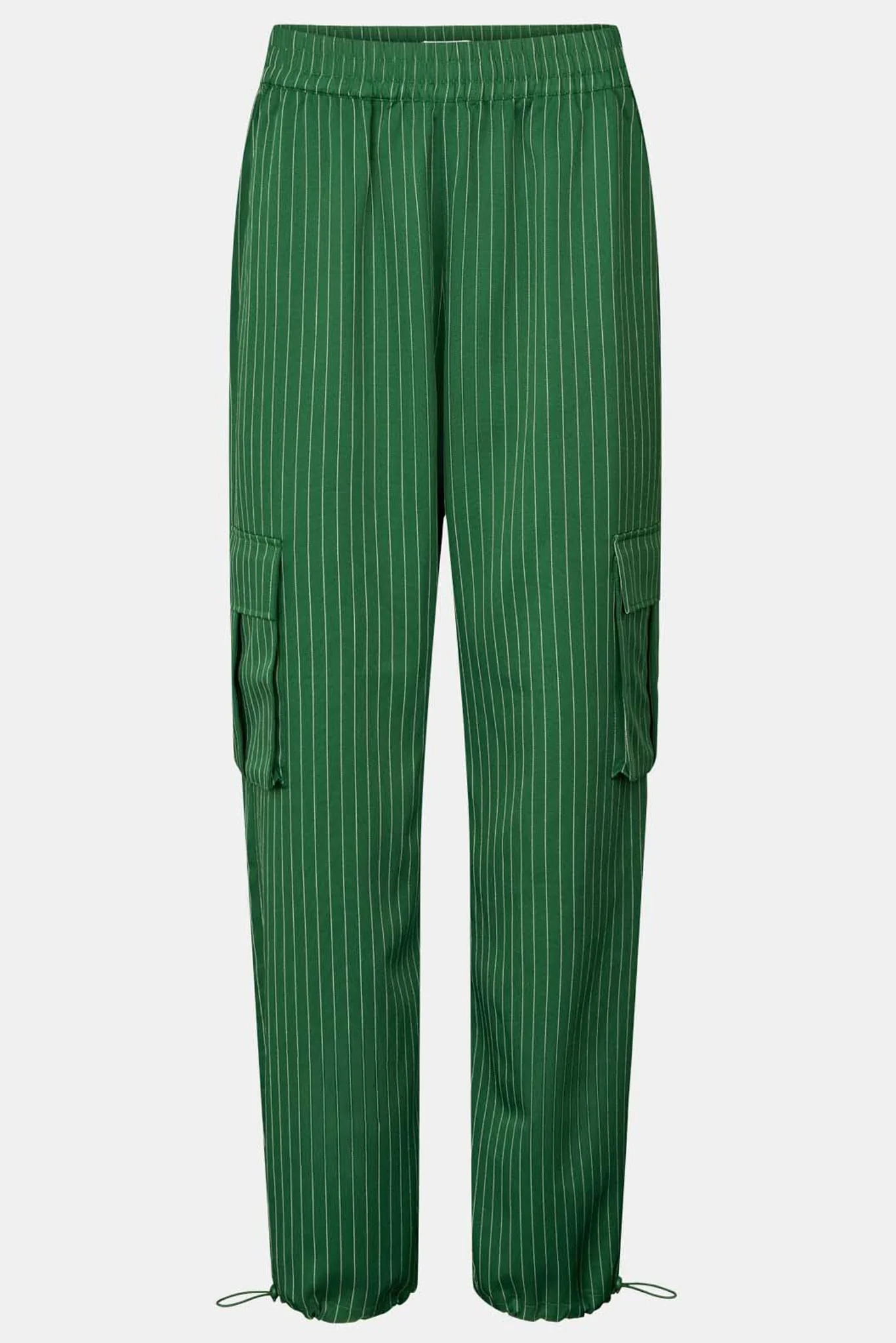 LivaIC Cargo Pants - Dark Green Pinstripe - Image 9