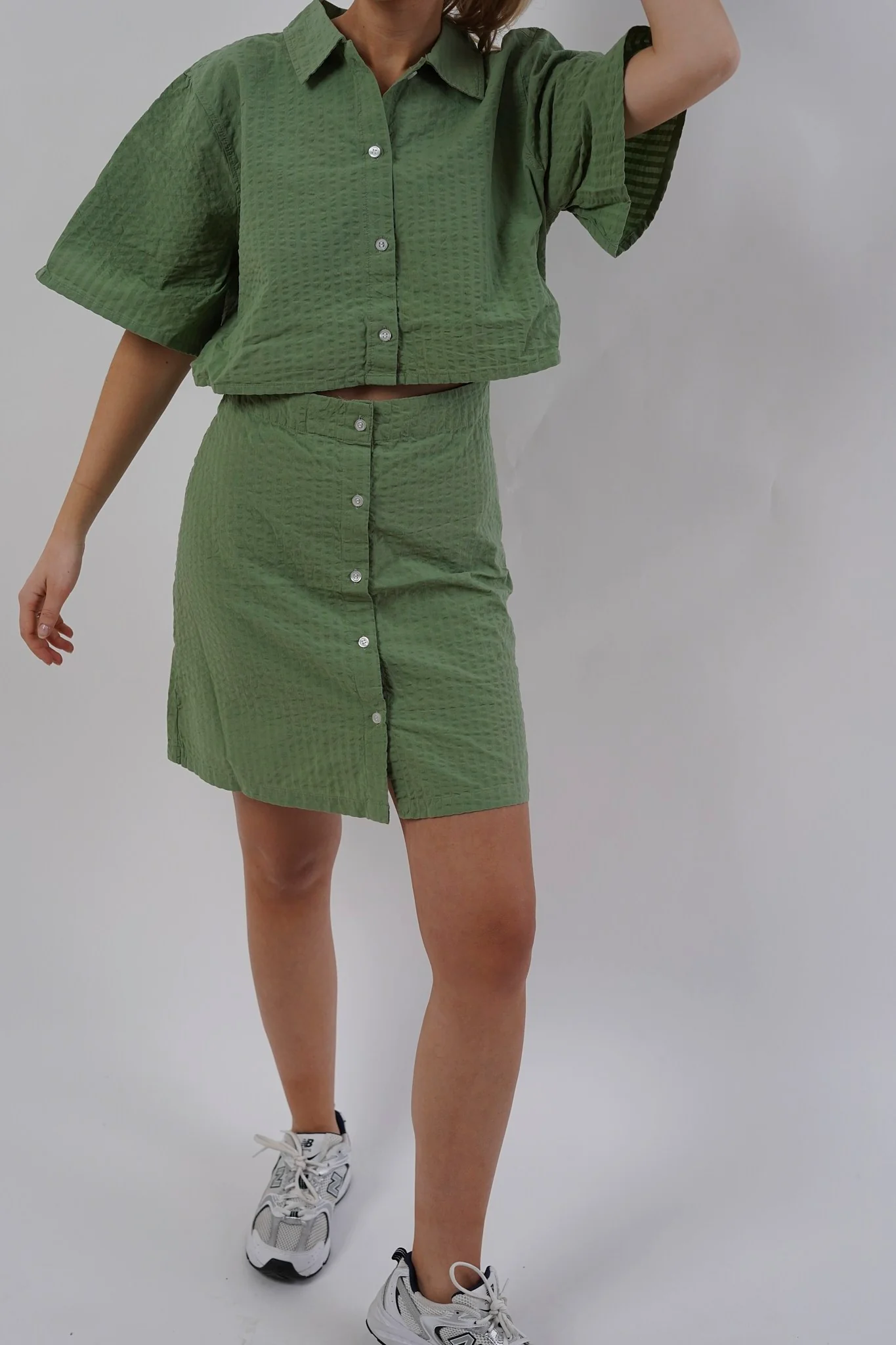 JXLiva Comfort SS Short Dress - Loden Frost