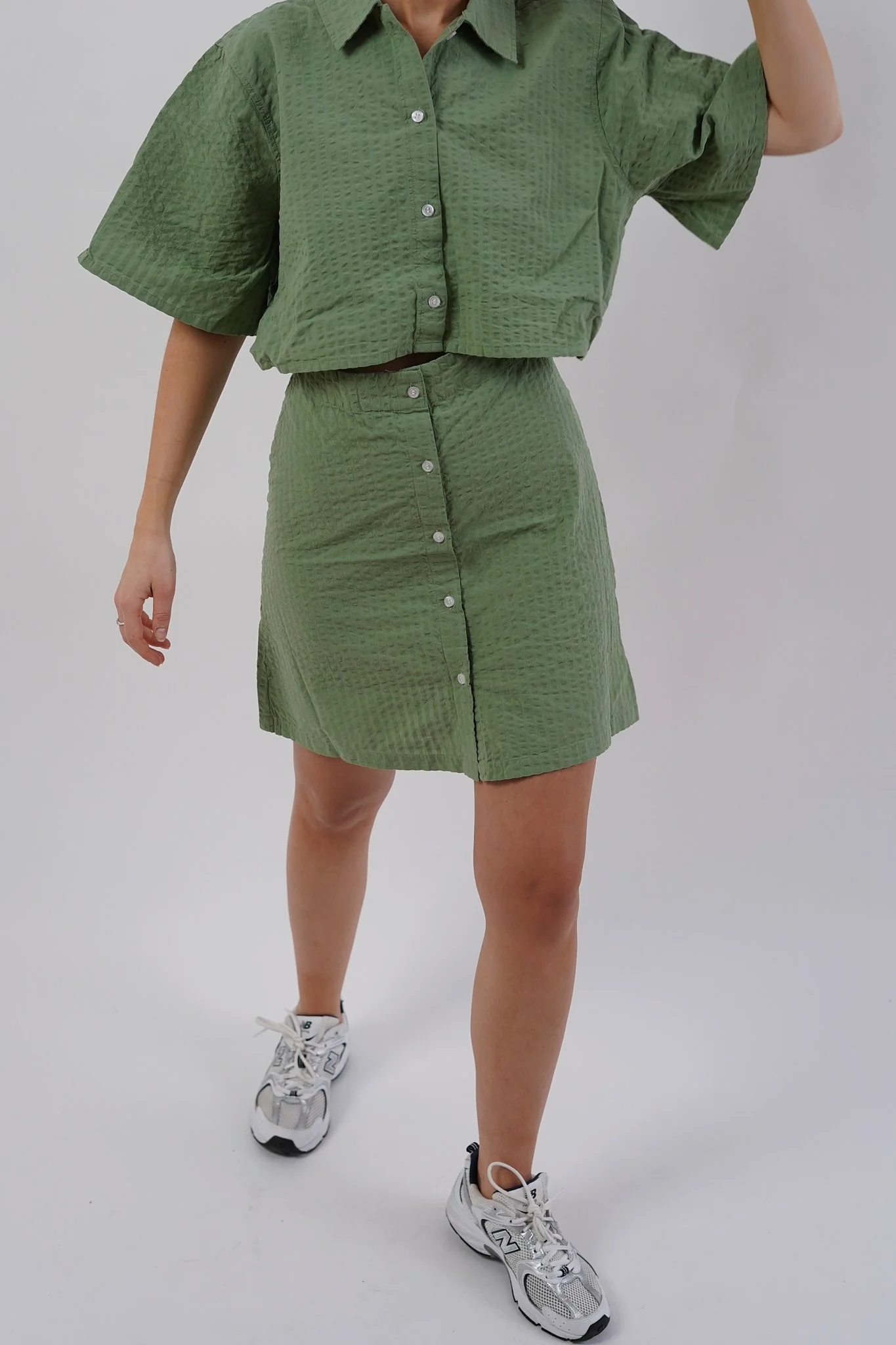 JXLiva Comfort SS Short Dress - Loden Frost - Image 6