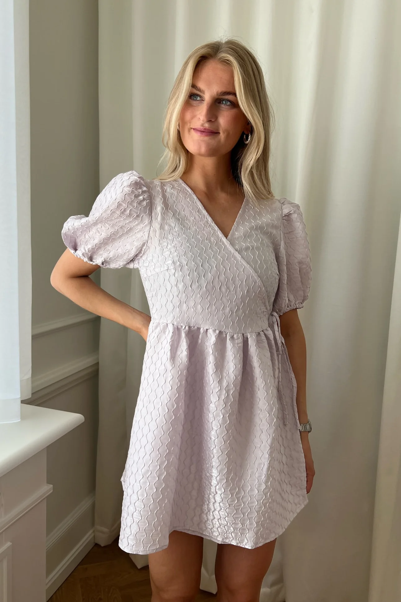 VILooki Wrap Dress - Silver