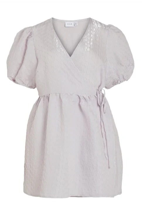 VILooki Wrap Dress - Silver - Image 5