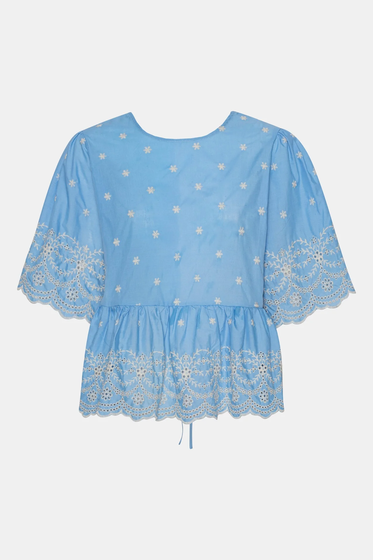LulaIC Top - Soft Blue White Embroidery - Image 8