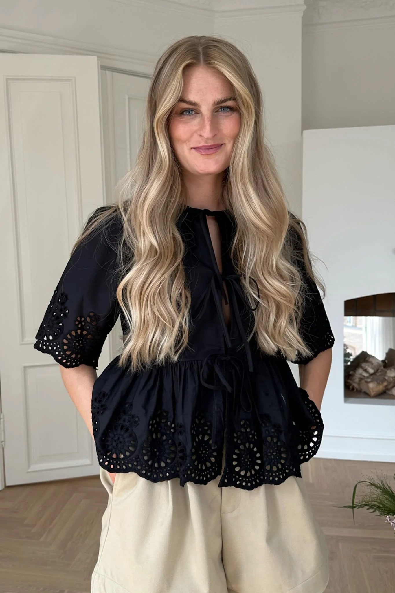 LulaIC Top - Black Embroidery - Image 3