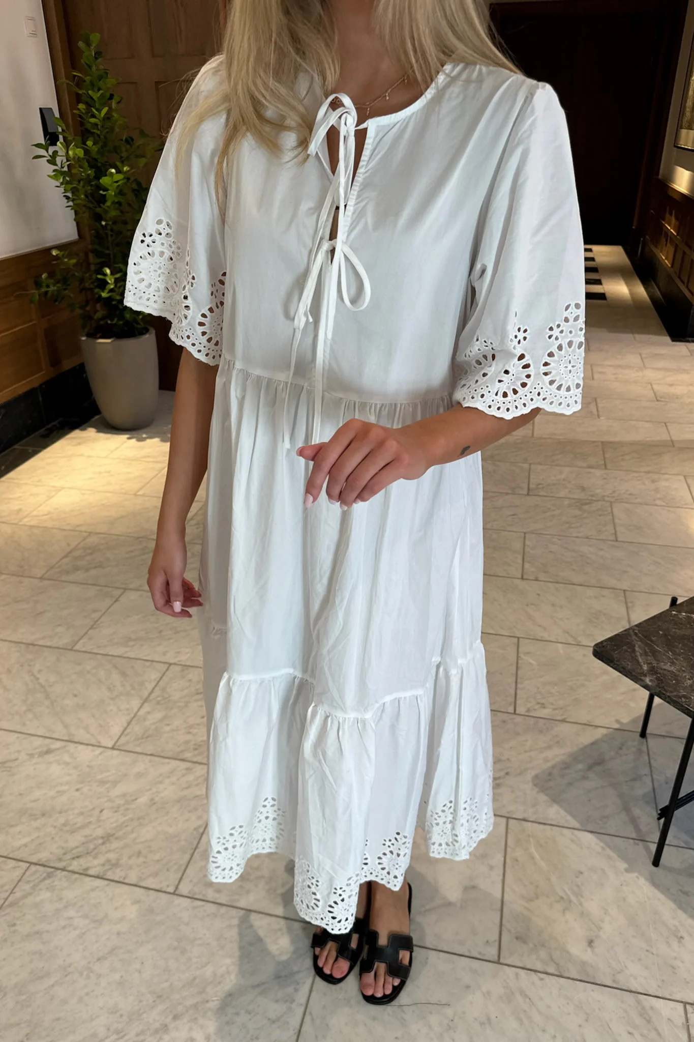 LuluIC Long Dress - White - Image 10