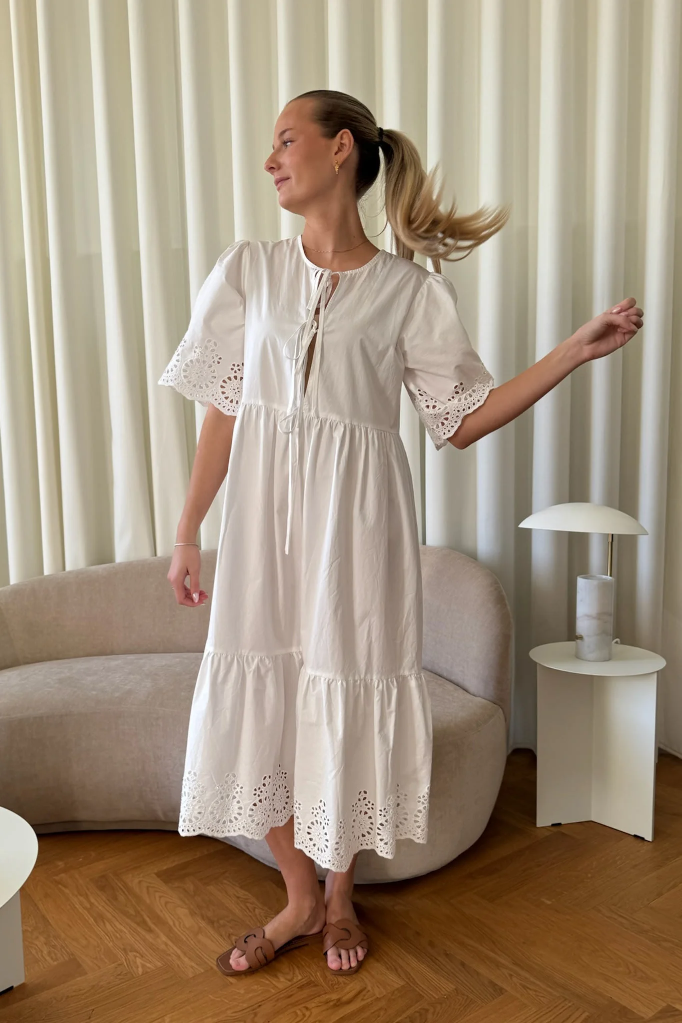 LuluIC Long Dress - White - Image 16