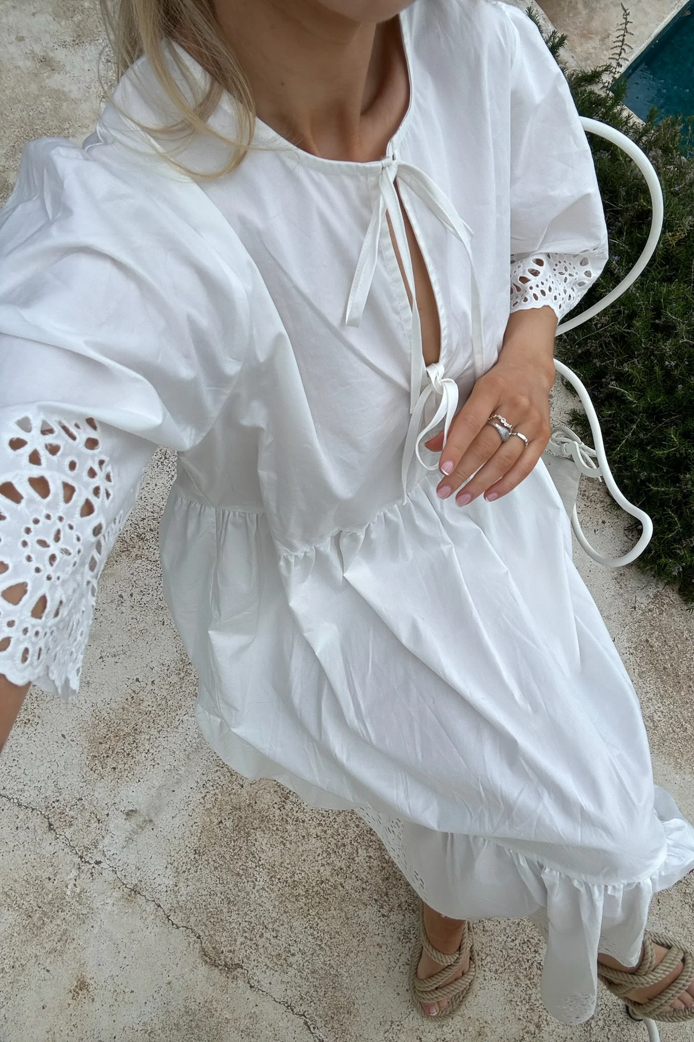 LuluIC Long Dress - White - Image 3