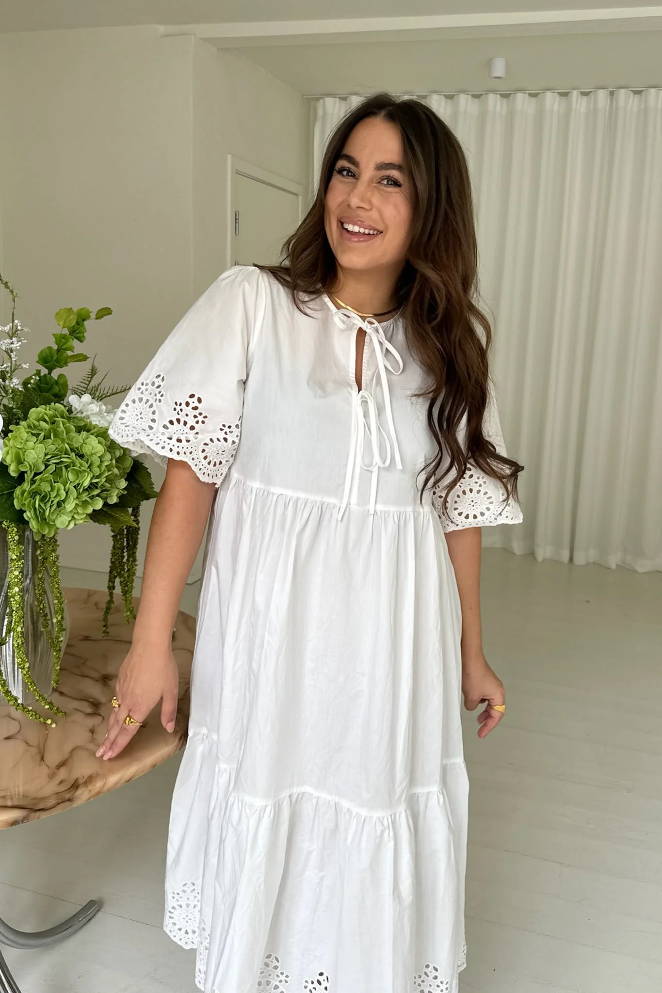 LuluIC Long Dress - White - Image 7