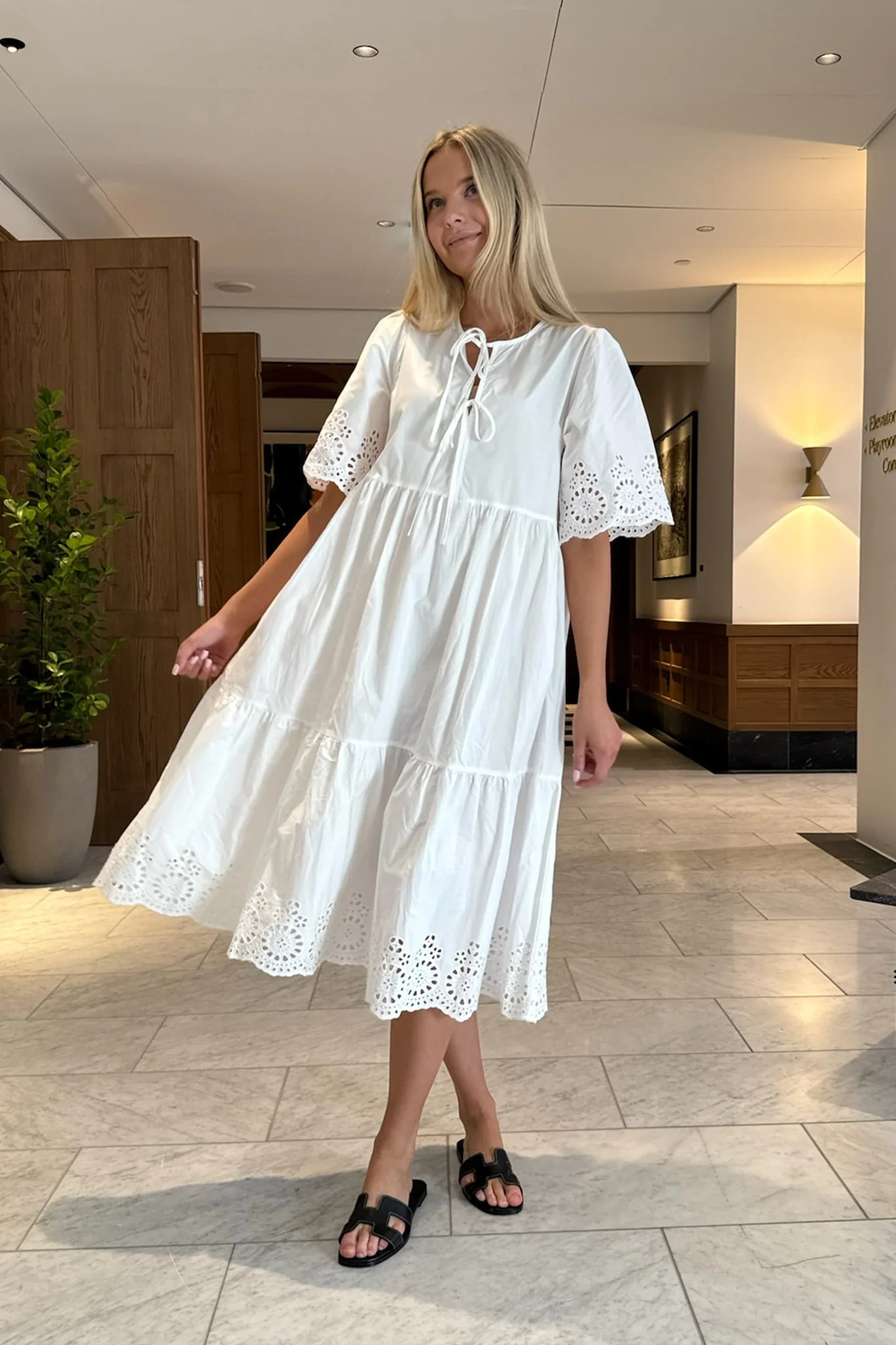 LuluIC Long Dress - White - Image 9