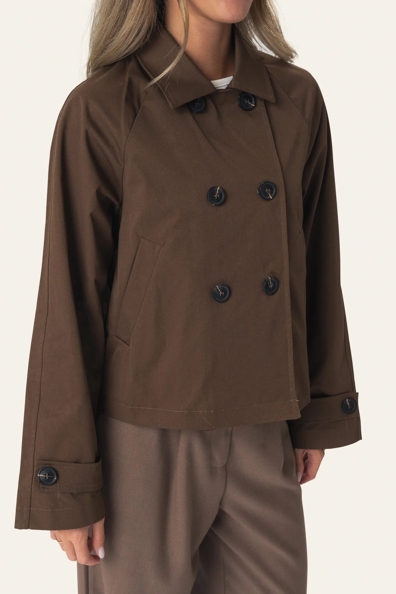 LunaIC Trenchcoat - Dark Brown - Image 3