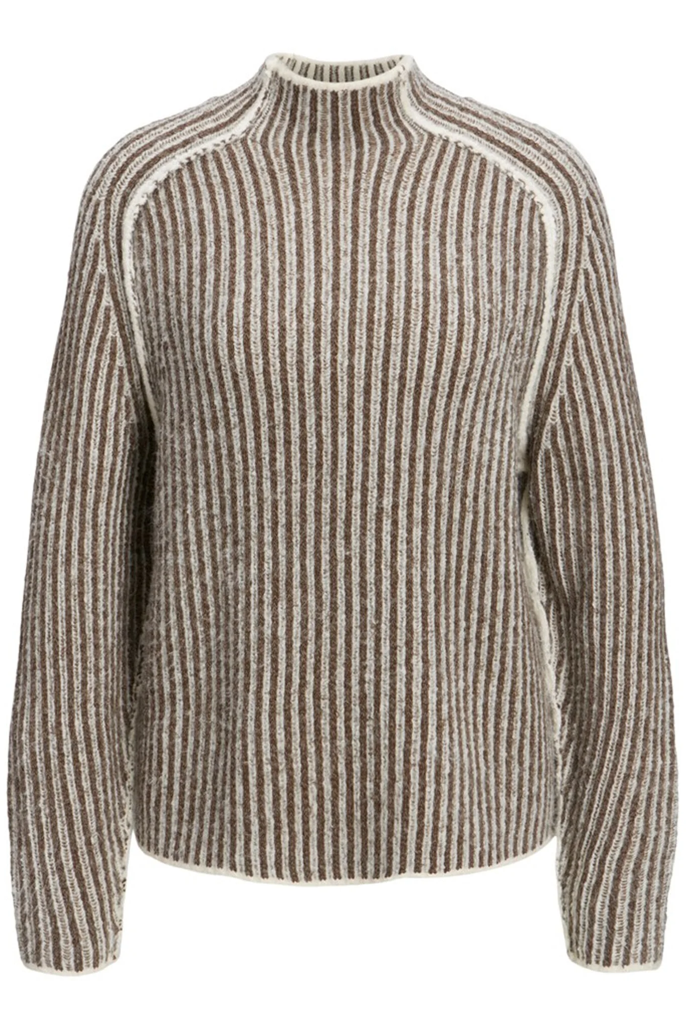JXMaghna High Neck Knit - Bone White - Image 5