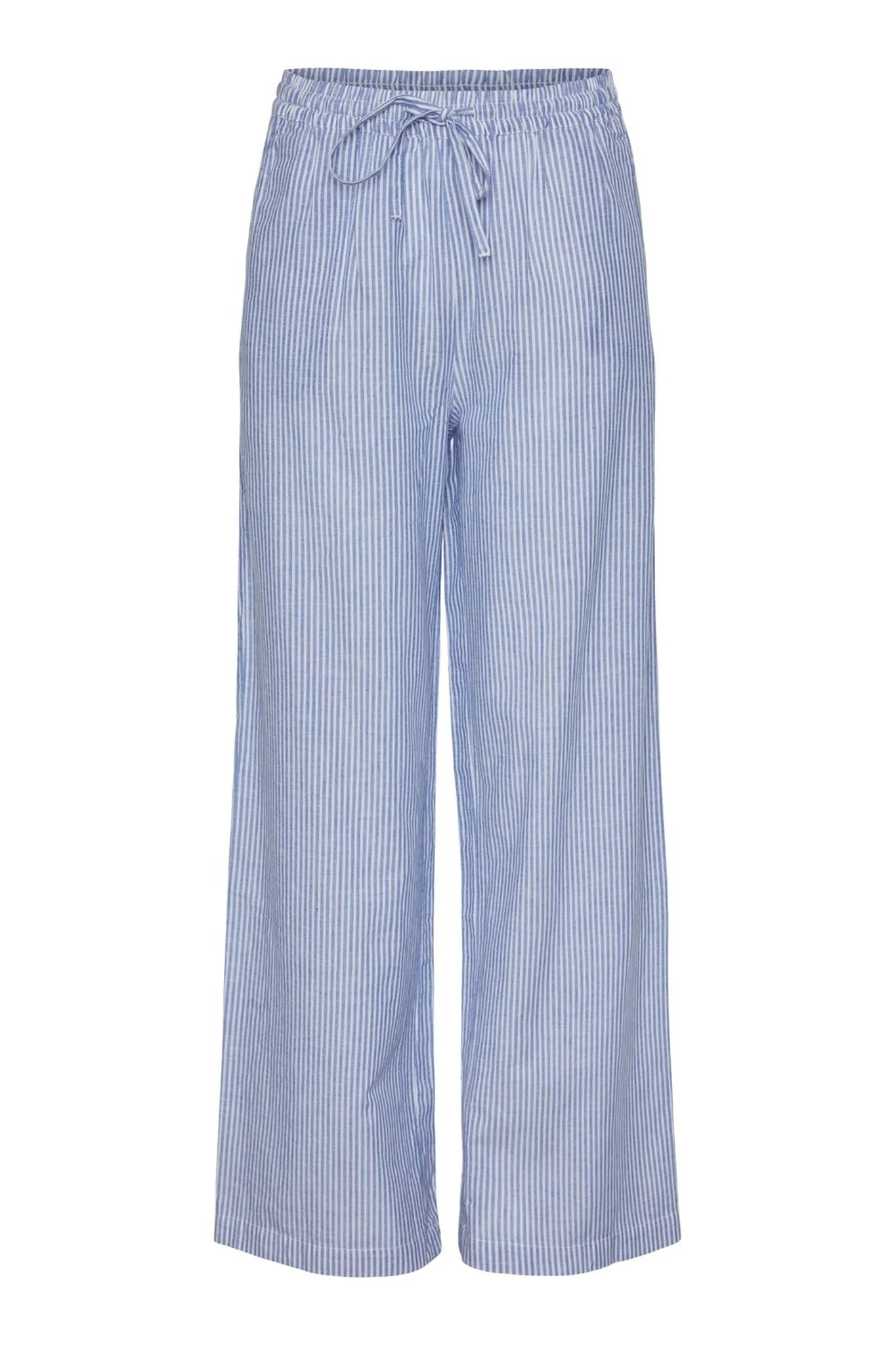 PCMalula HW Wide Pants - Bright White Blue - Image 6