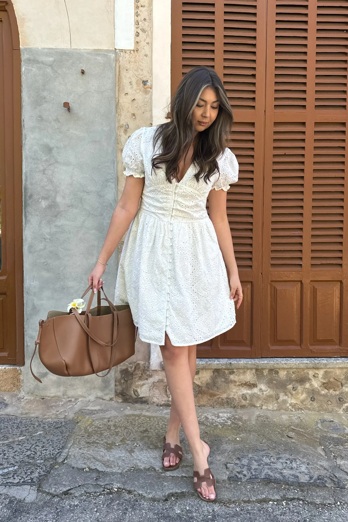 MarieIC Dress - White Embroidery - Image 6