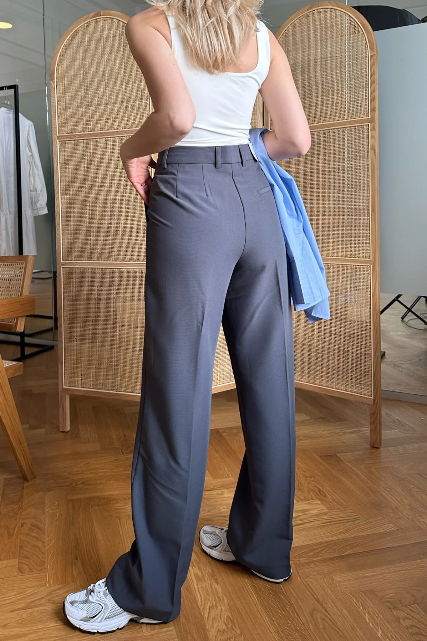 JXMary Regular HW Pant - Asphalt - Image 2