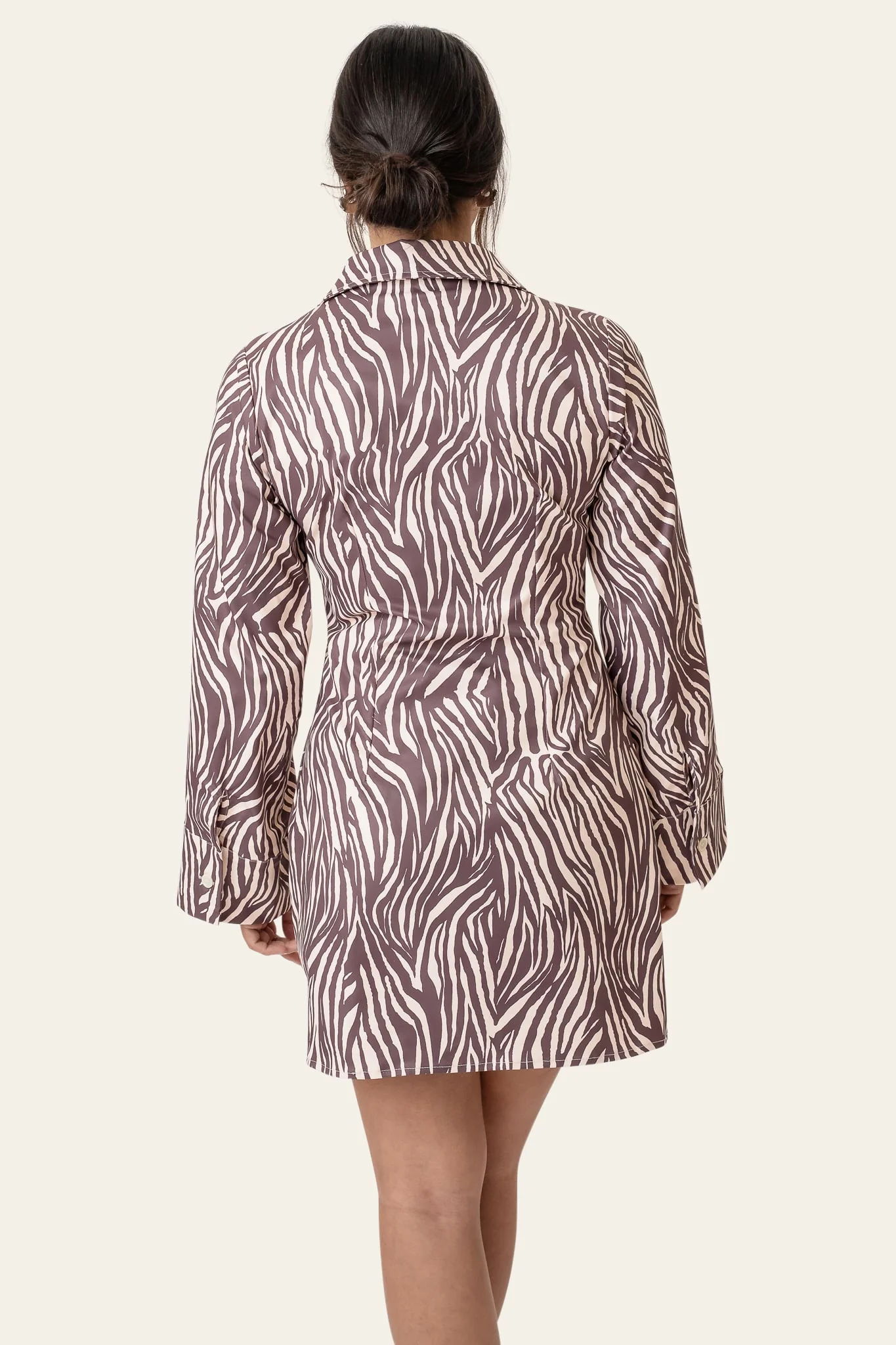 MaryIC Dress - Brown Zebra - Image 5