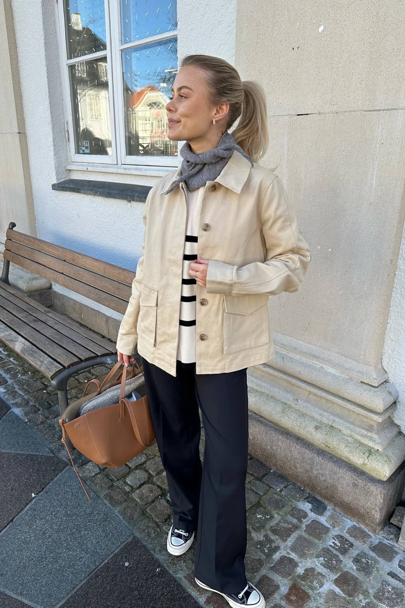VMMathilde LS Utility Jacket - Semolina - Image 3