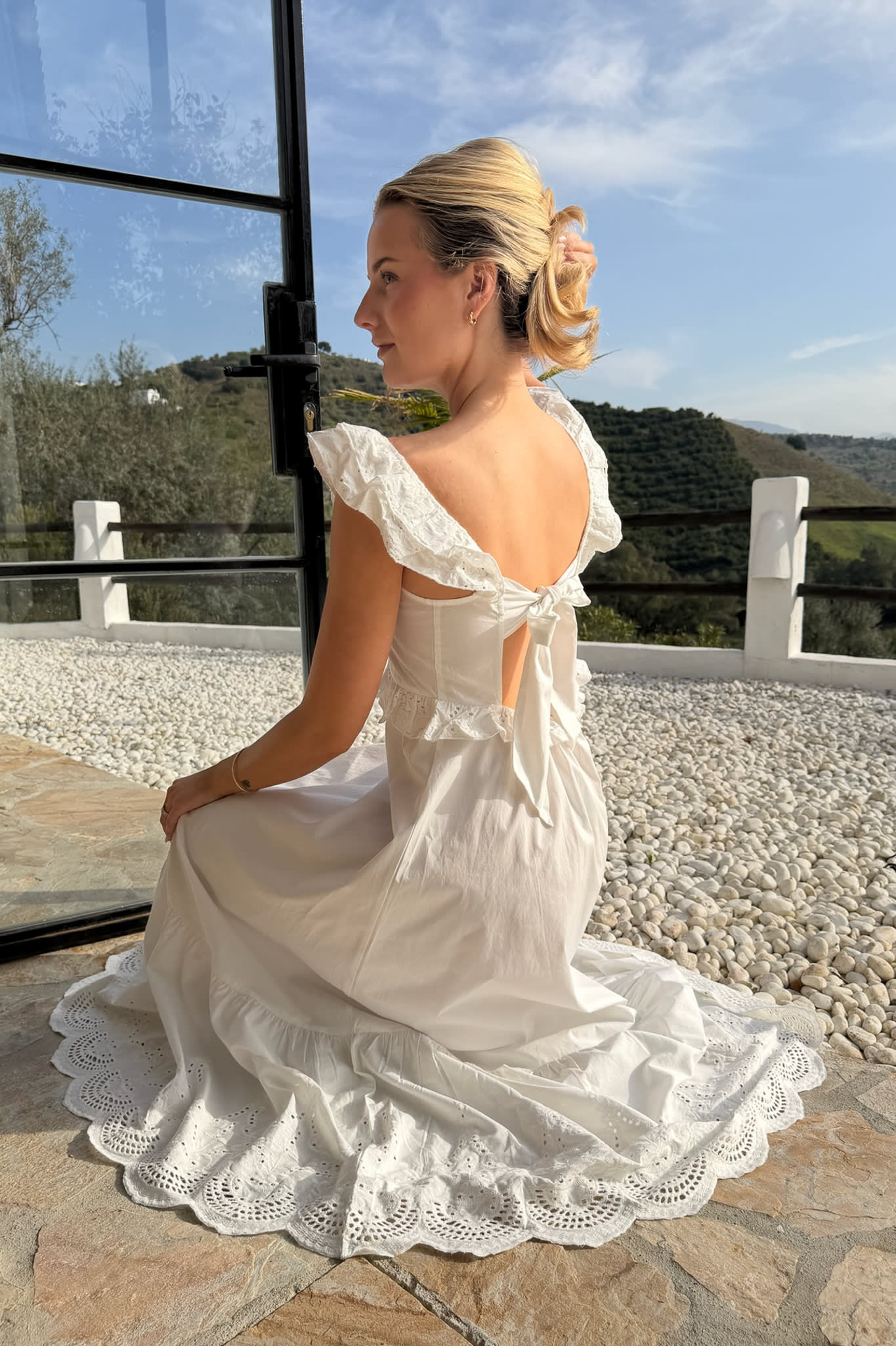 MelbaIC Dress - White Embroidery - Image 8
