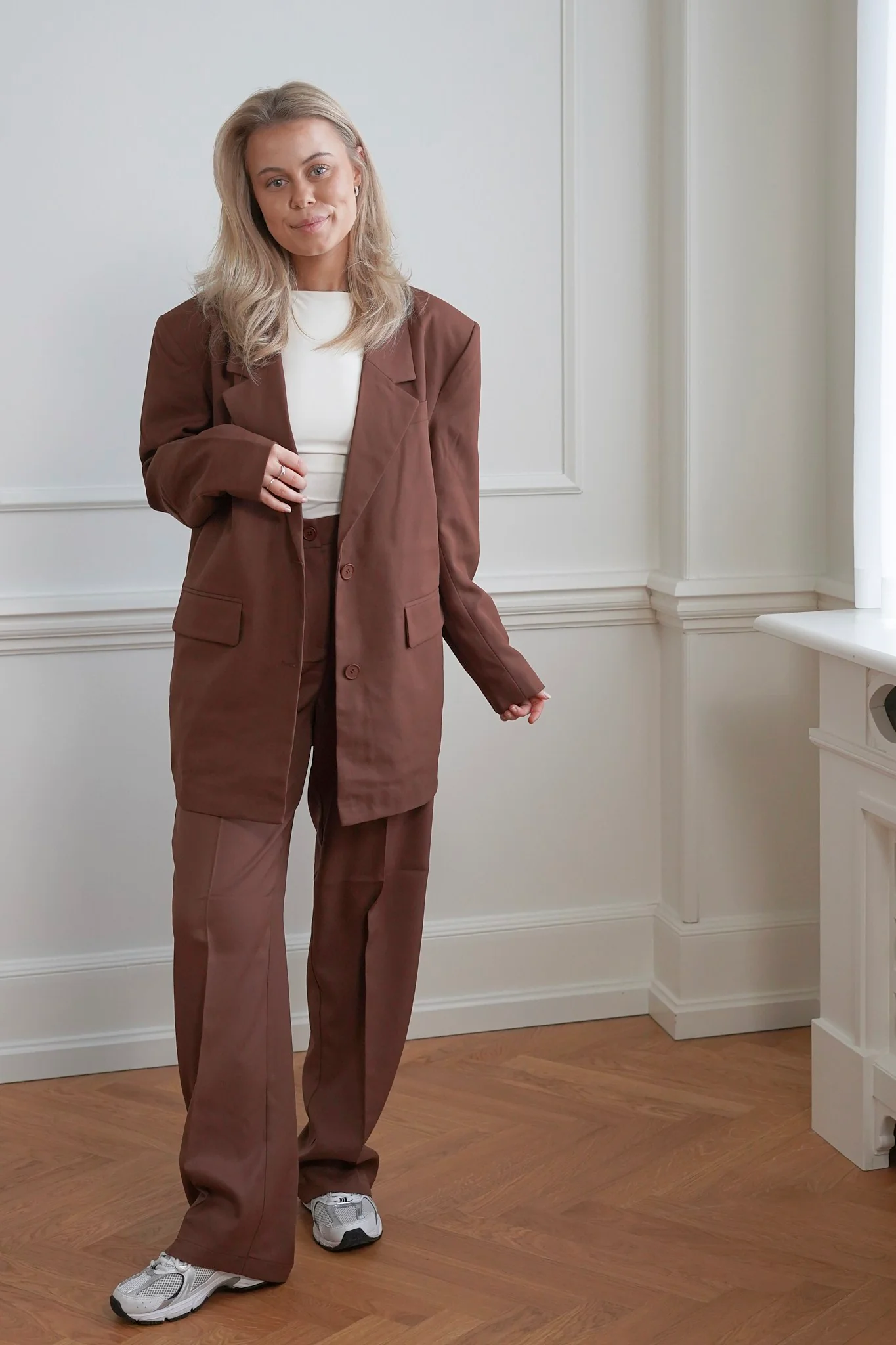 NMMilla LS Blazer - Cappuccino - Image 3