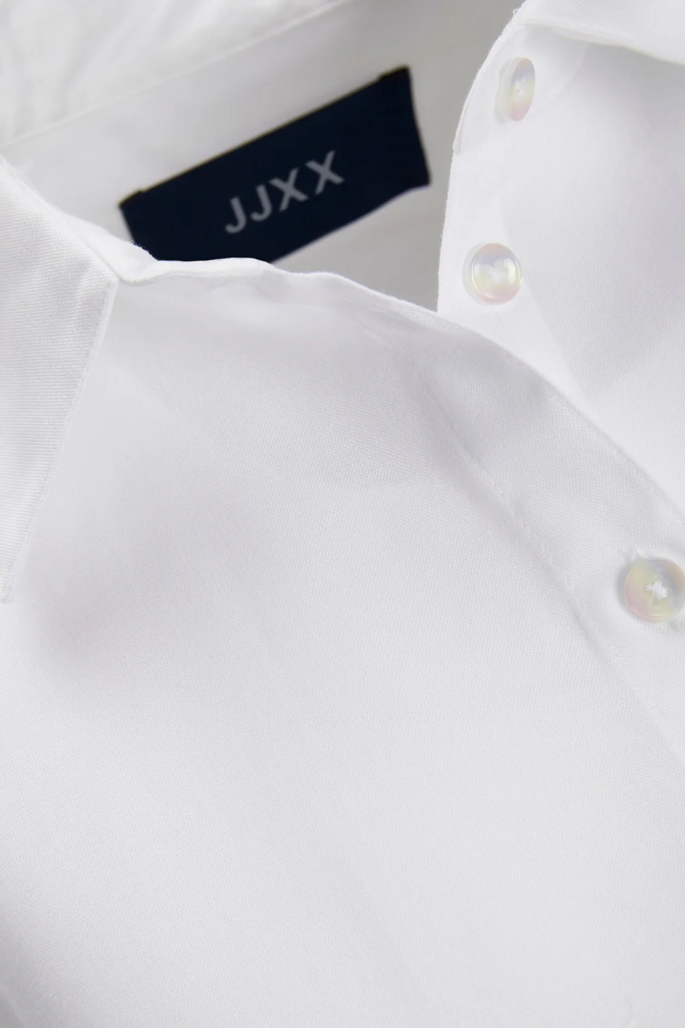 JXMolly SS Relaxed Oxford Shirt - White - Image 5