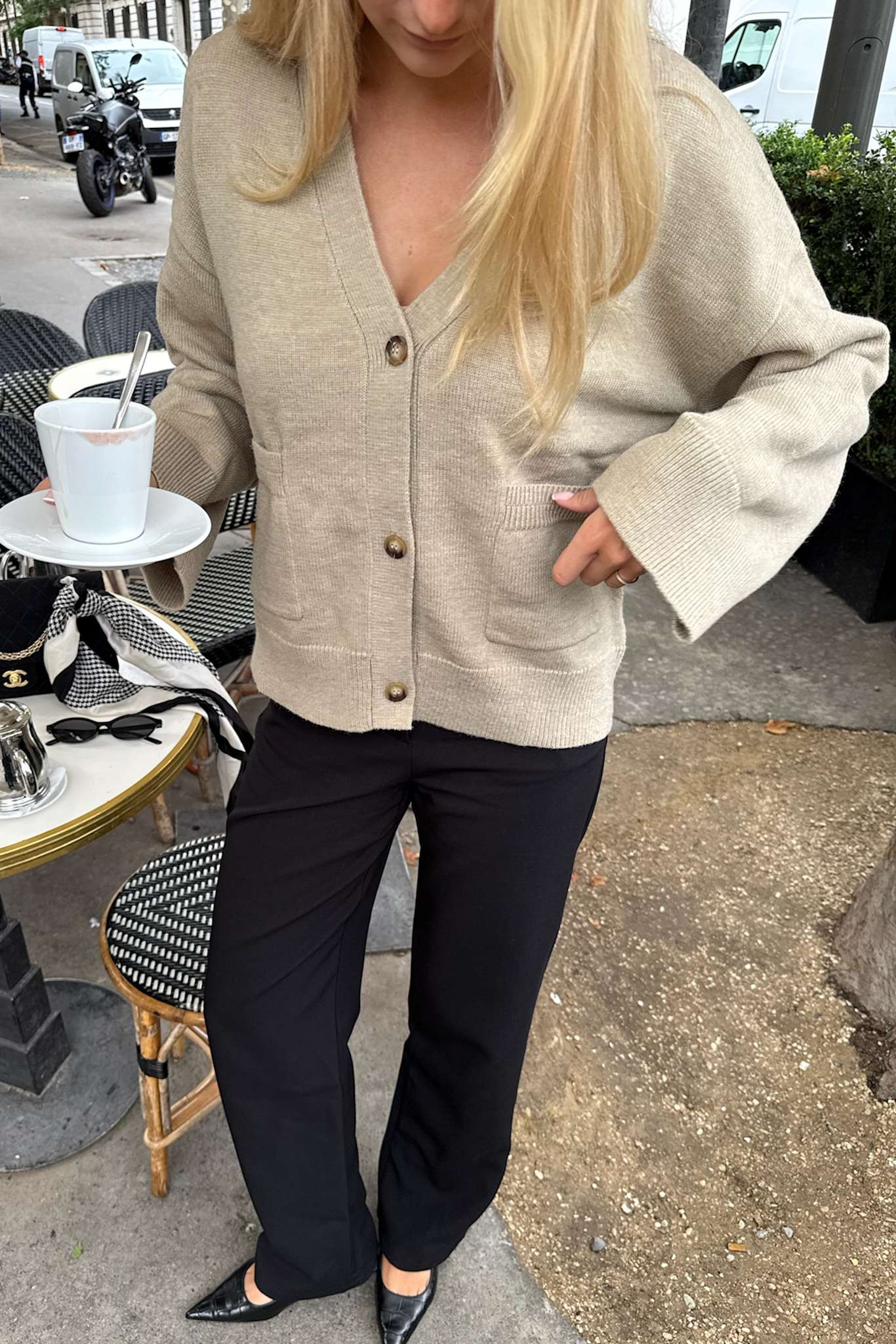 MollyIC Cardigan - Beige - Image 2