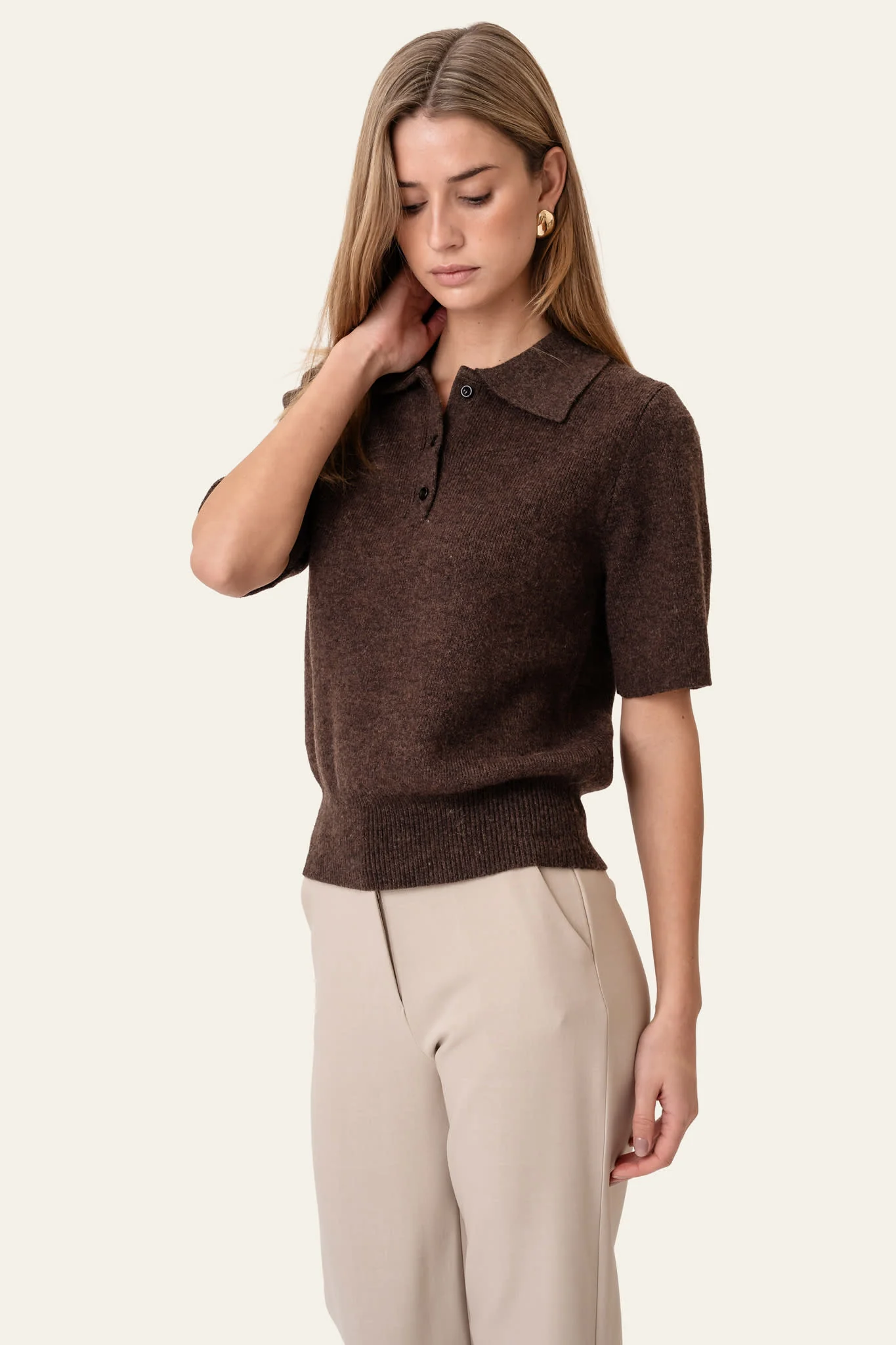 MorganIC SS Polo - Dark Brown - Image 2
