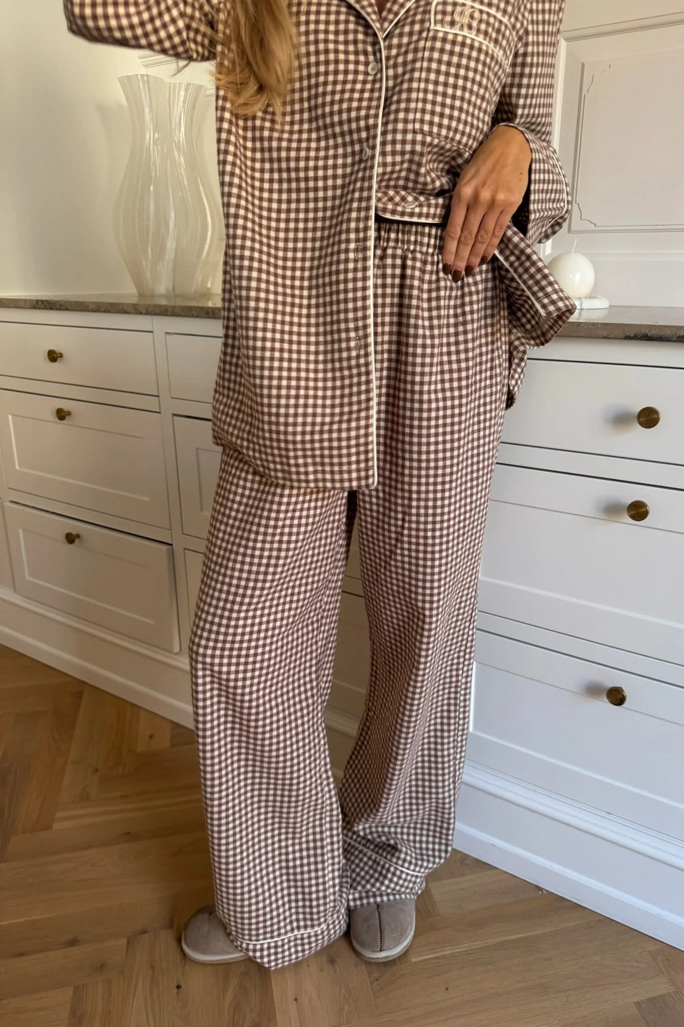 NajaIC Pants - Beige Checks