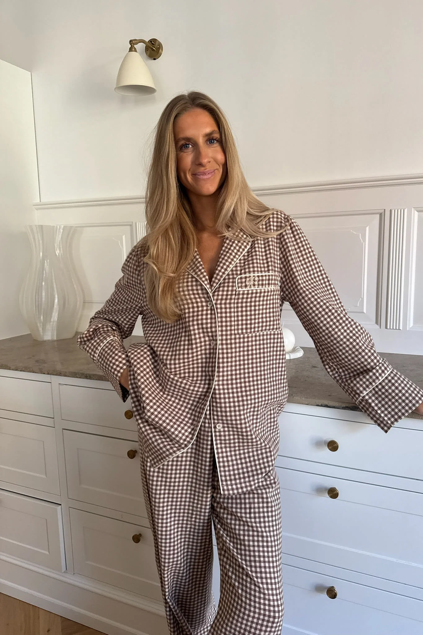 NajaIC Shirt - Beige Checks