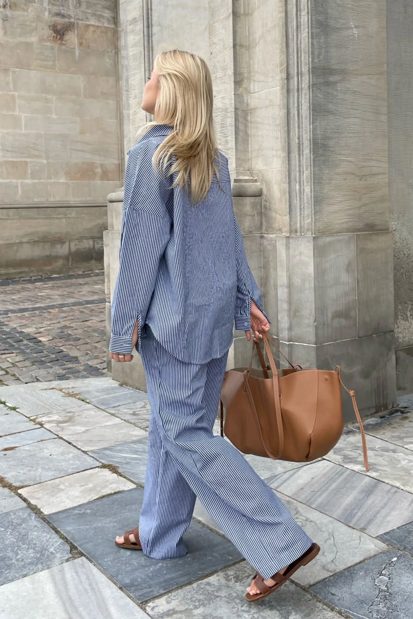NannaIC Pants - Blue Woven Stripe - Image 2