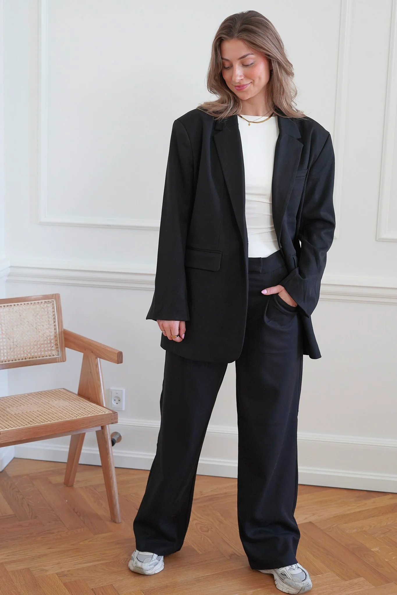 SNNaomi MW Pant - Black - Image 3