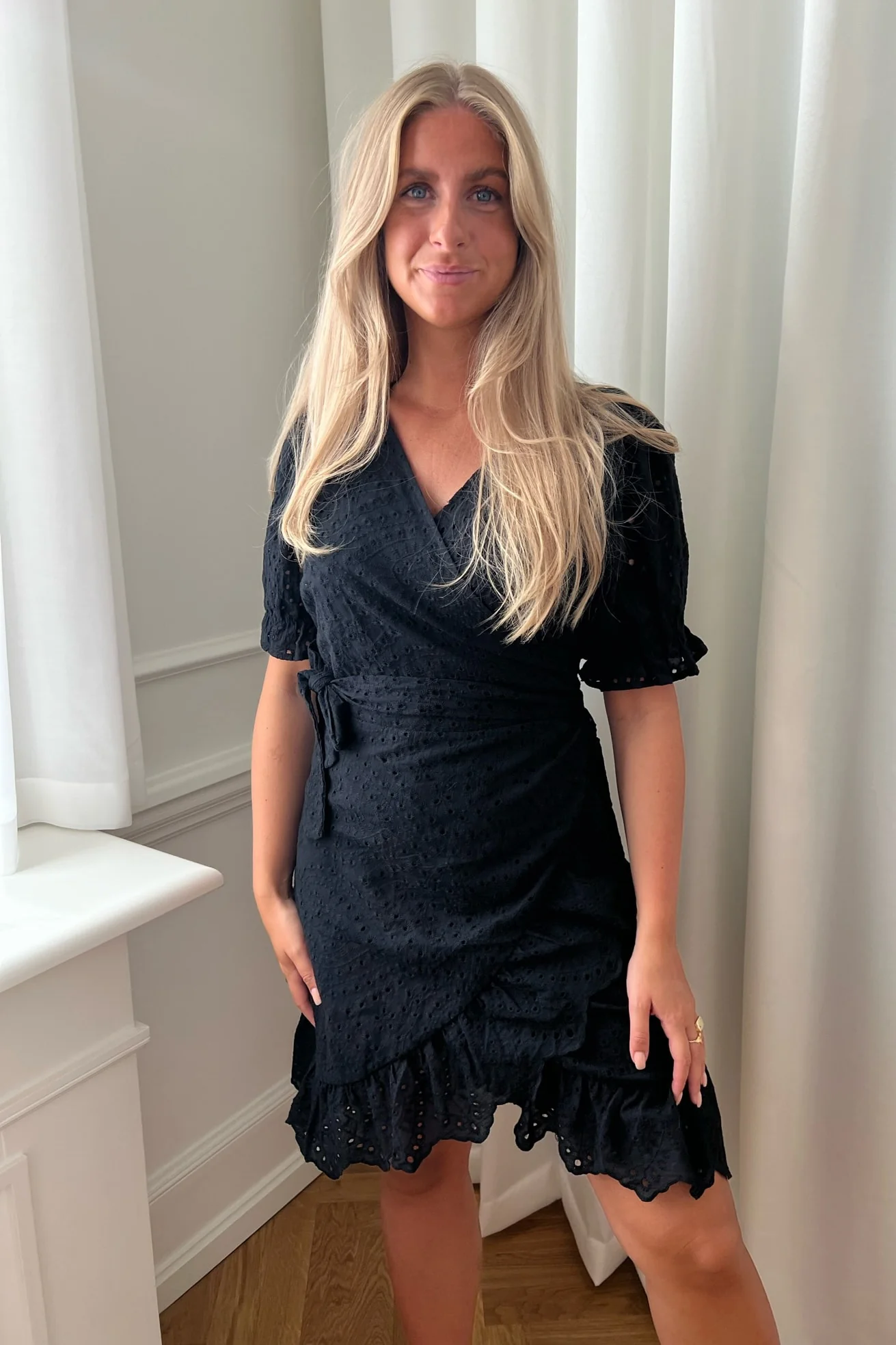 NaomiIC Dress - Black Embroidery - Image 5