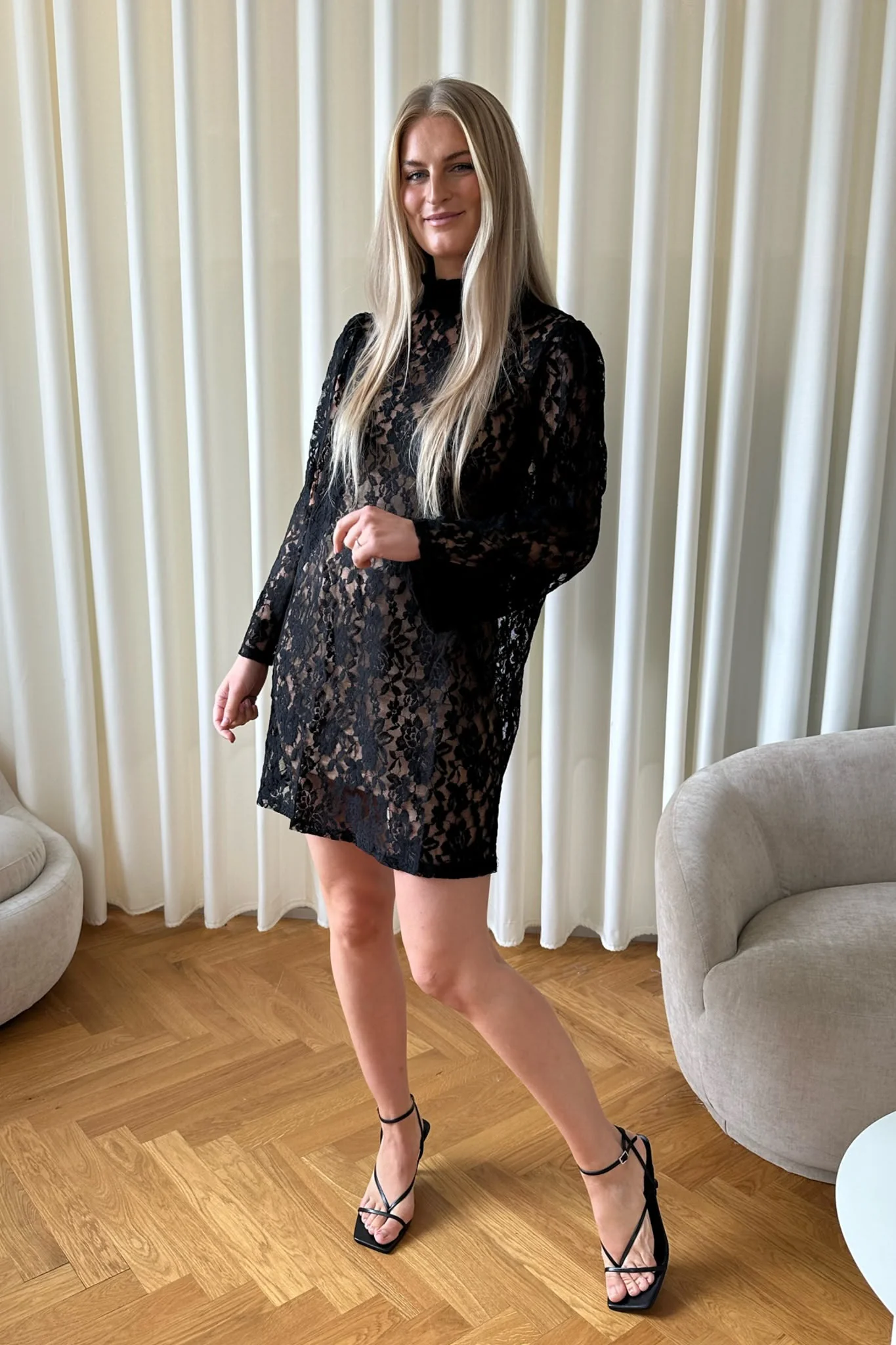 NeaIC Lace Dress - Black - Image 8