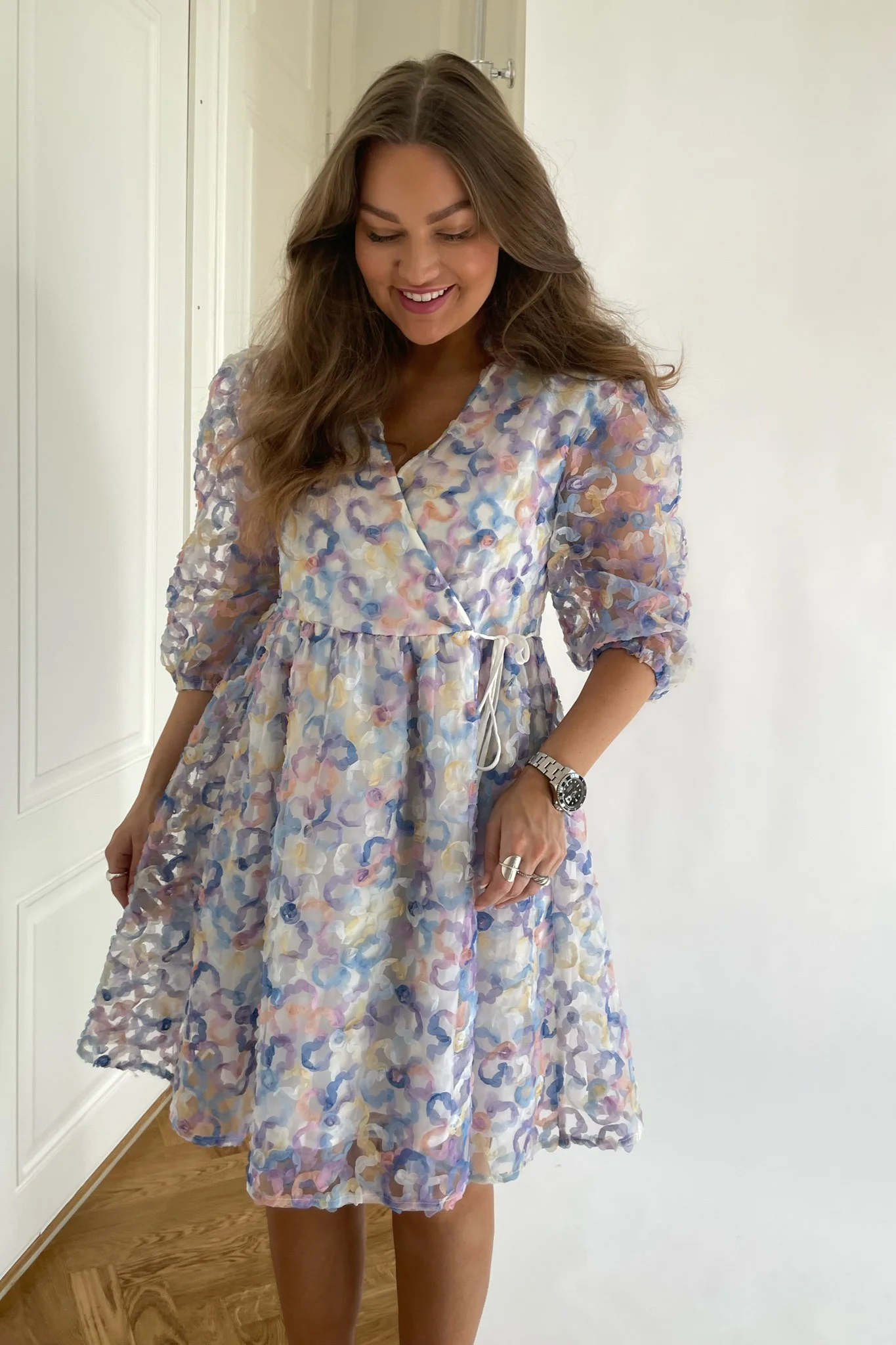 Noella Nena Wrap Dress - Multi Mix - Image 3