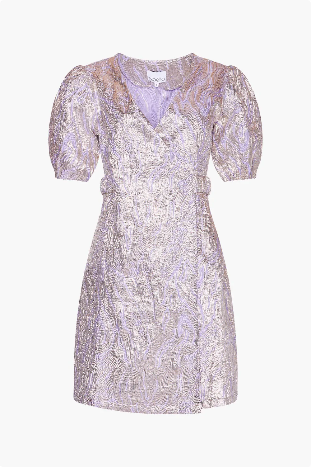 Noella Neva Belt Dress - Lavender/Silver Mix - Image 4