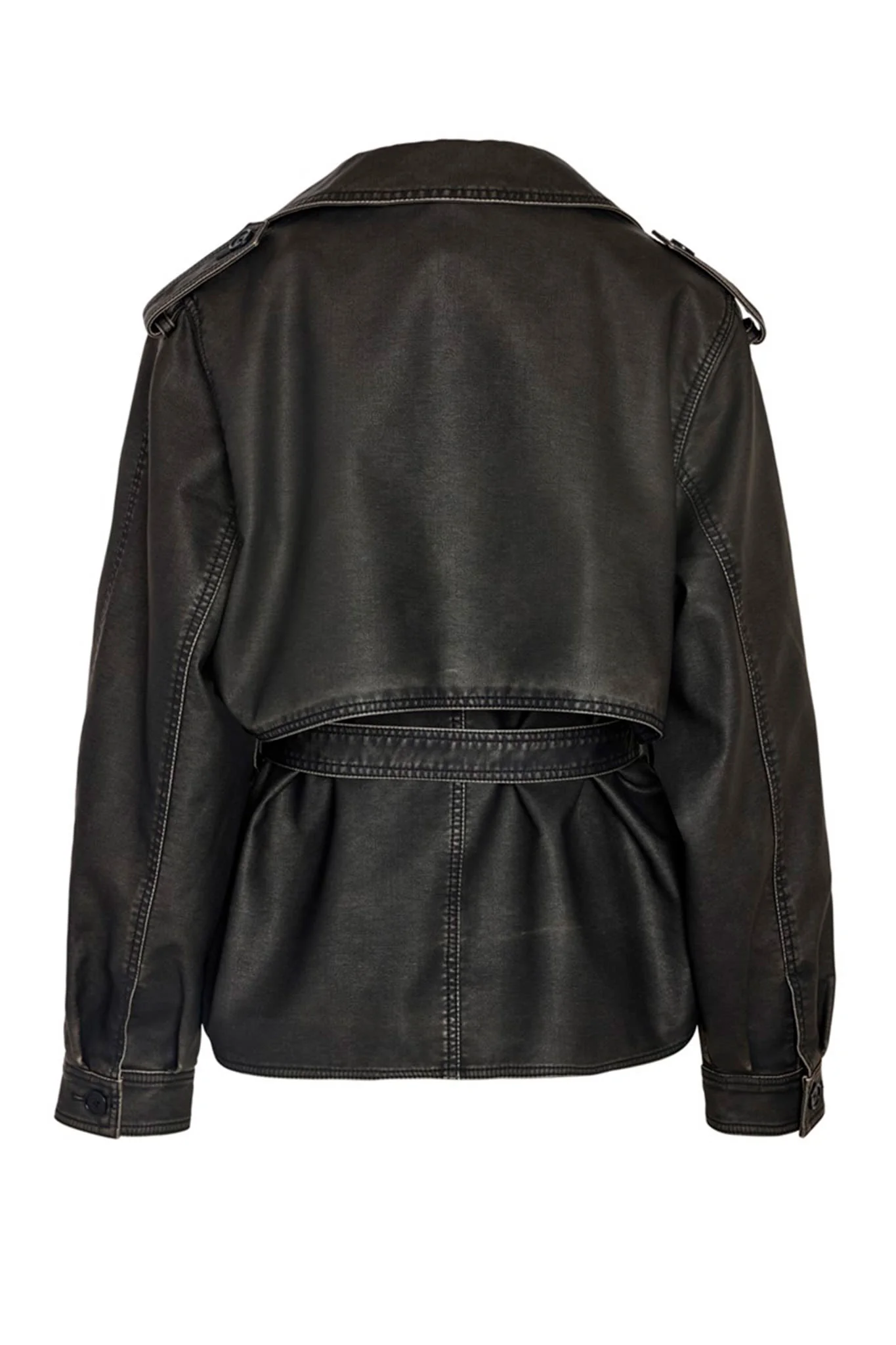 NMRomy LS PU Jacket - Black - Image 5