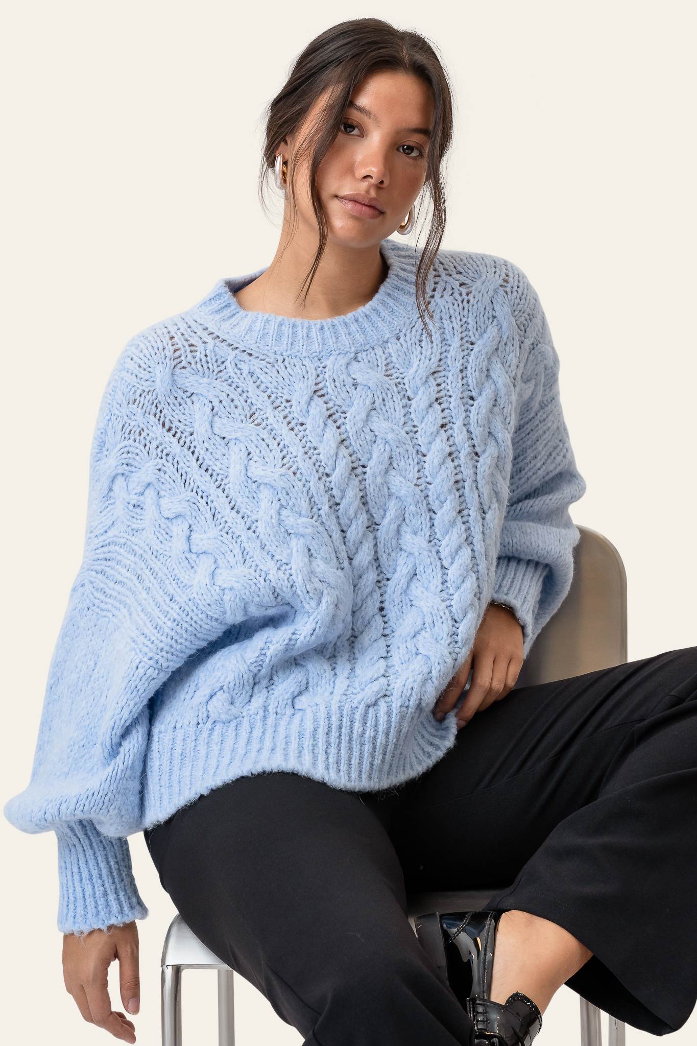 NoraIC Sweater - Light Blue - Image 3