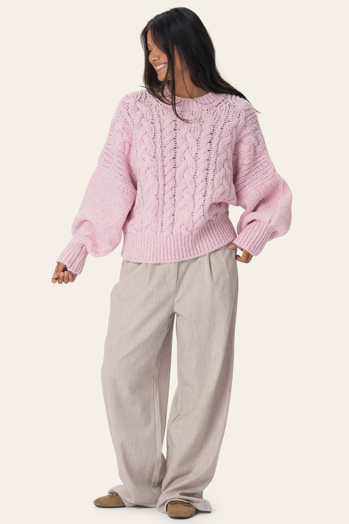 NoraIC Sweater - Light Pink - Image 4