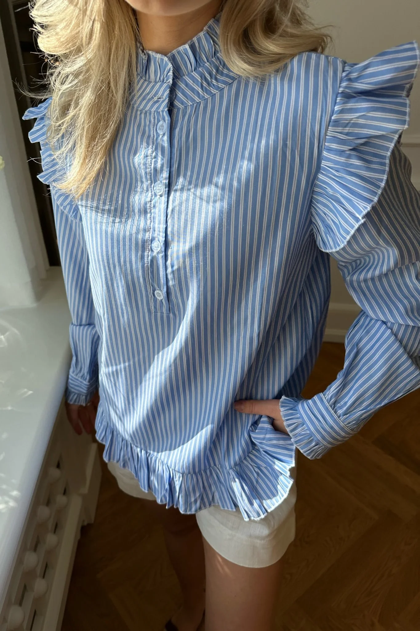 NunaIC Shirt - Blue White Stripes - Image 3