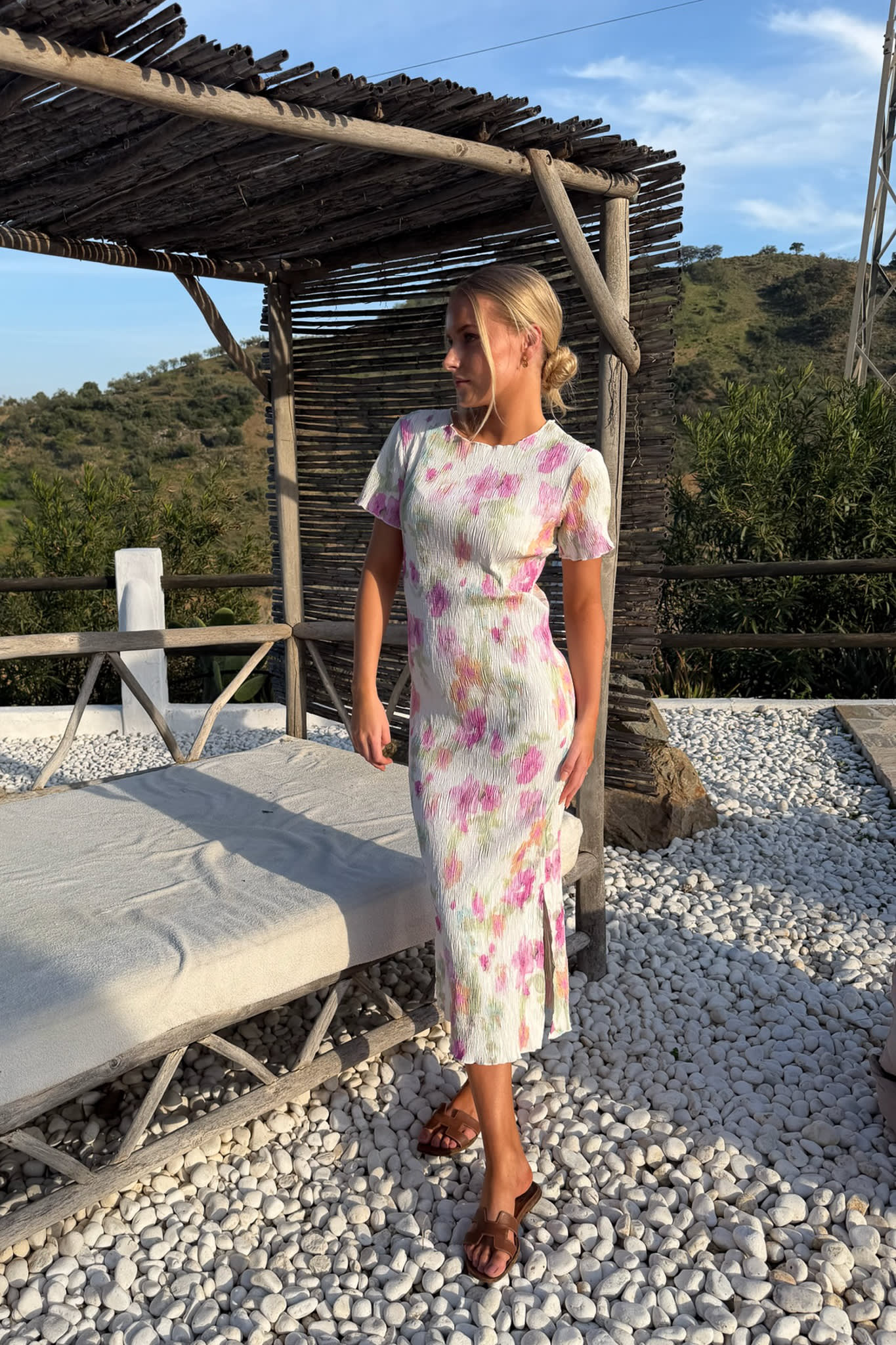 OdaIC SS Dress - Pink Flower Blush Print - Image 2