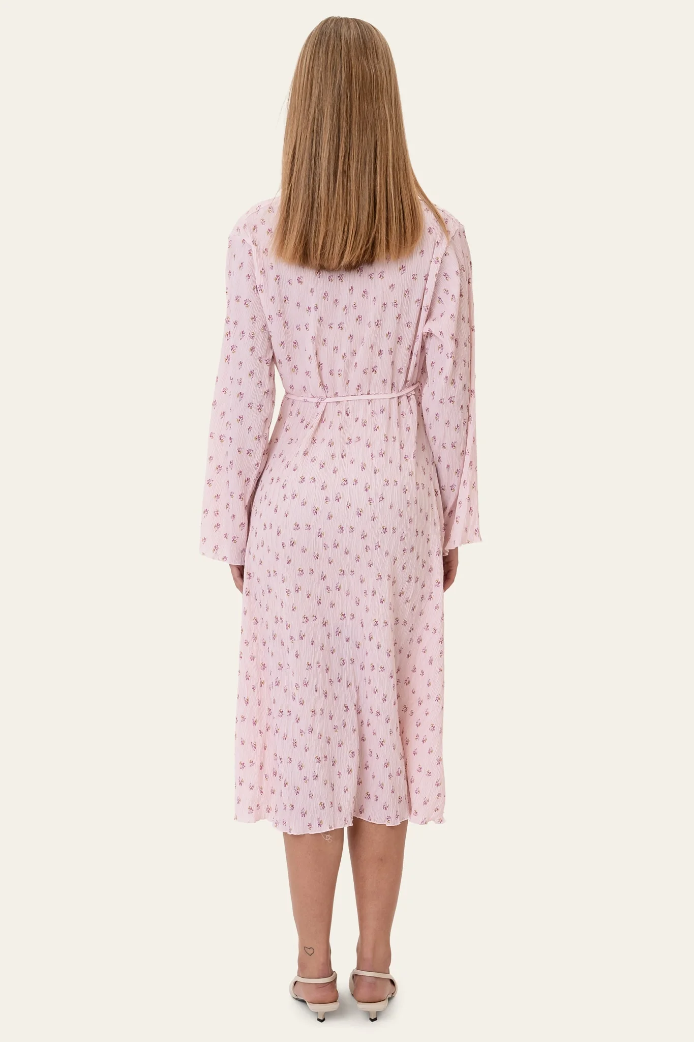OfeliaIC Long Wrap Dress - Pink - Image 5