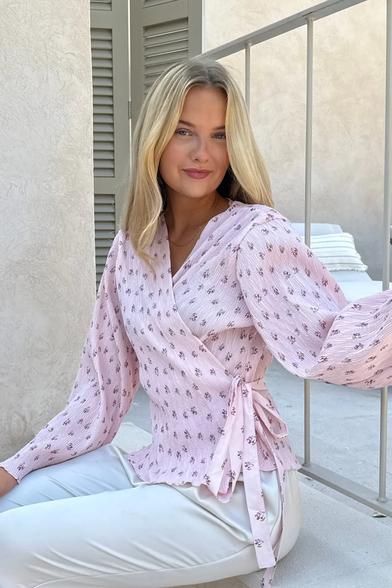 OfeliaIC Wrap Shirt - Pink - Image 2