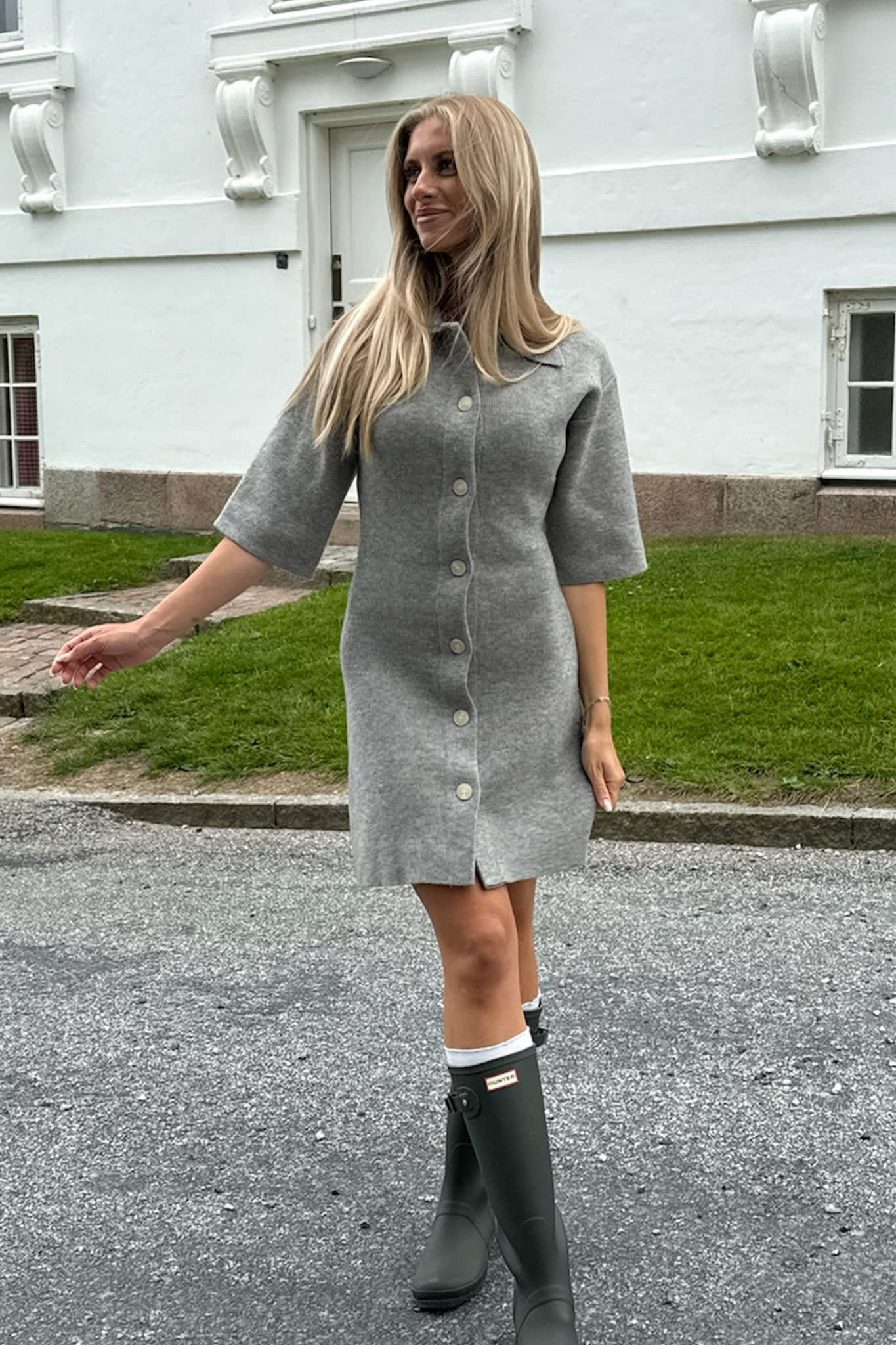 OliviaIC Knit Dress - Grey - Image 7
