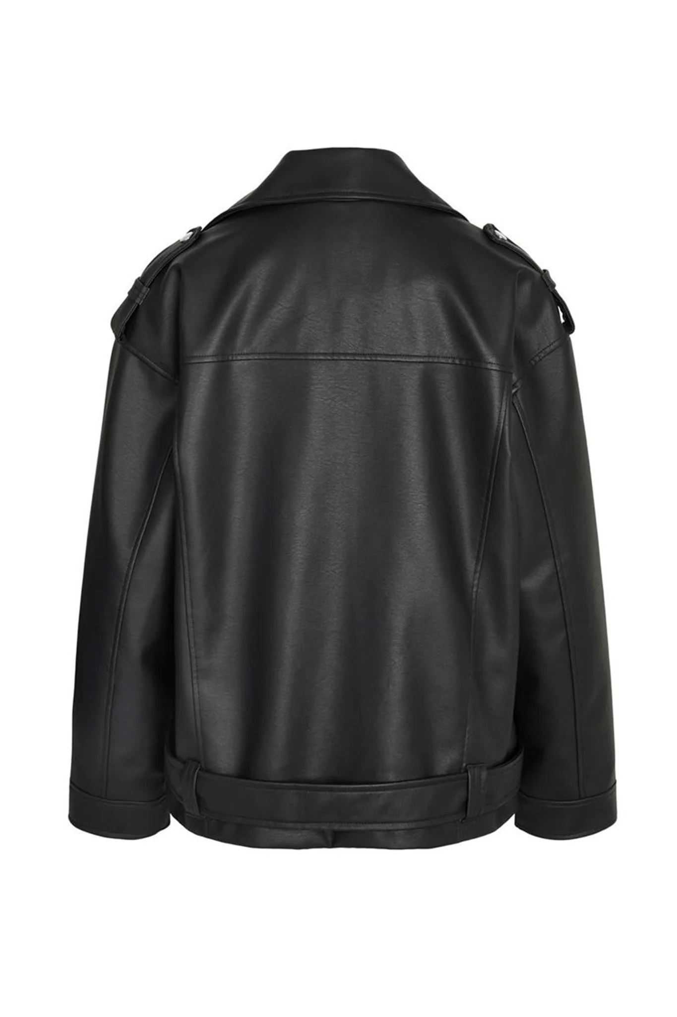 NMPaulina Oversize Biker Jacket - Black - Image 16