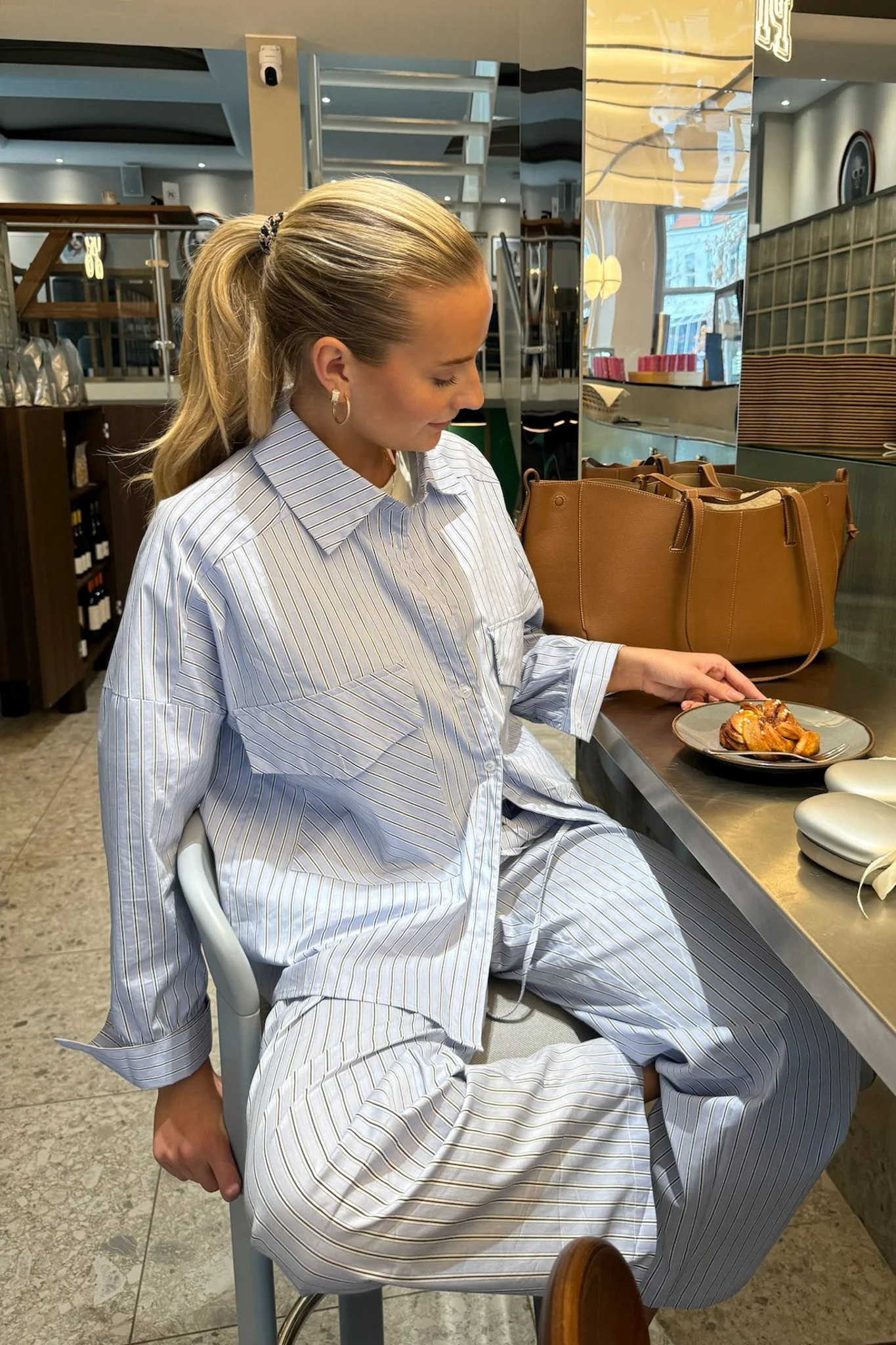 RilloIC Shirt - Light Blue White Stripe - Image 2