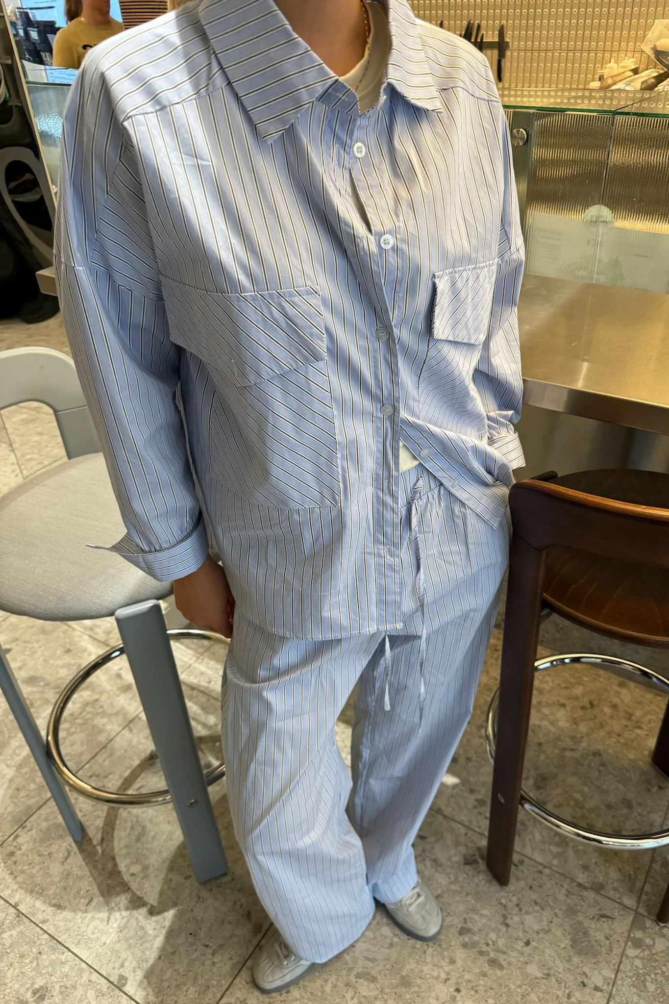 RilloIC Shirt - Light Blue White Stripe - Image 5