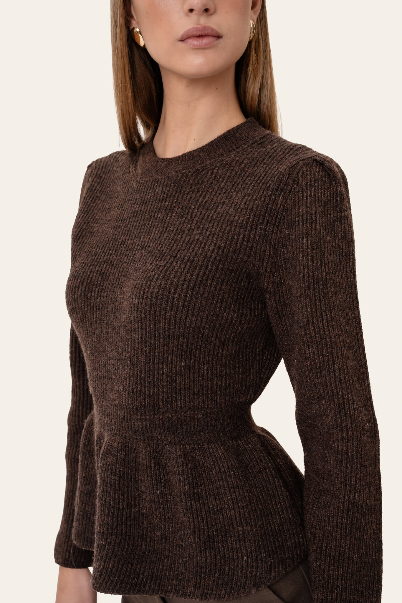 SaraIC Sweater - Dark Brown - Image 5