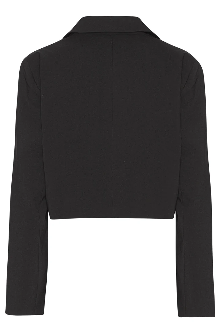 SelmaIC Cropped Blazer - Black - Image 9