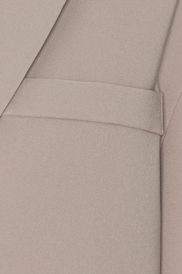 SelmaIC Cropped Blazer - Dark Beige - Image 13
