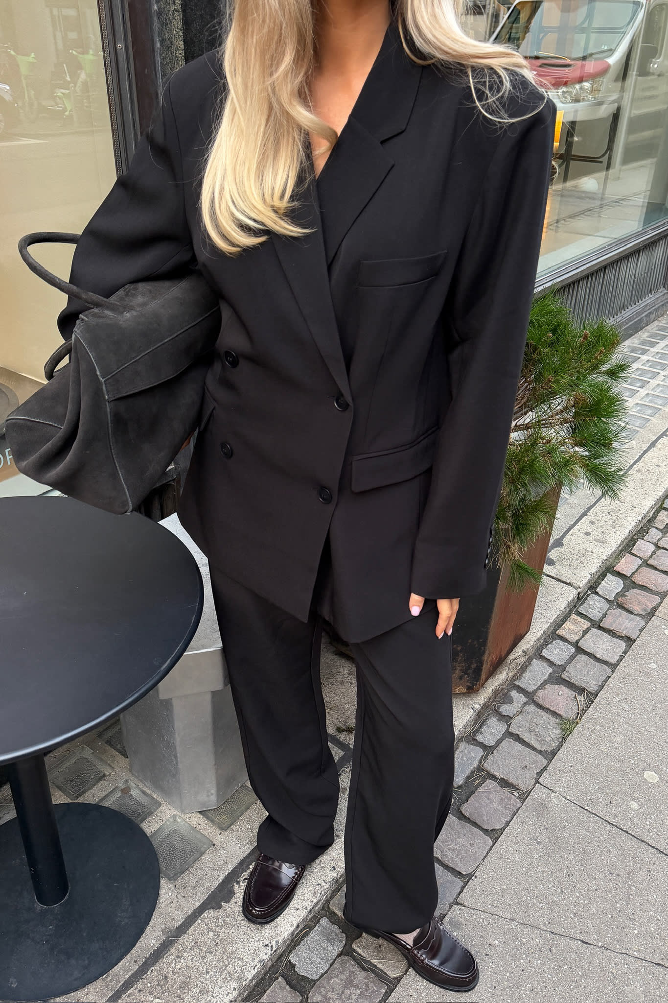 SignatureIC Double Breasted Blazer - Black - Image 7