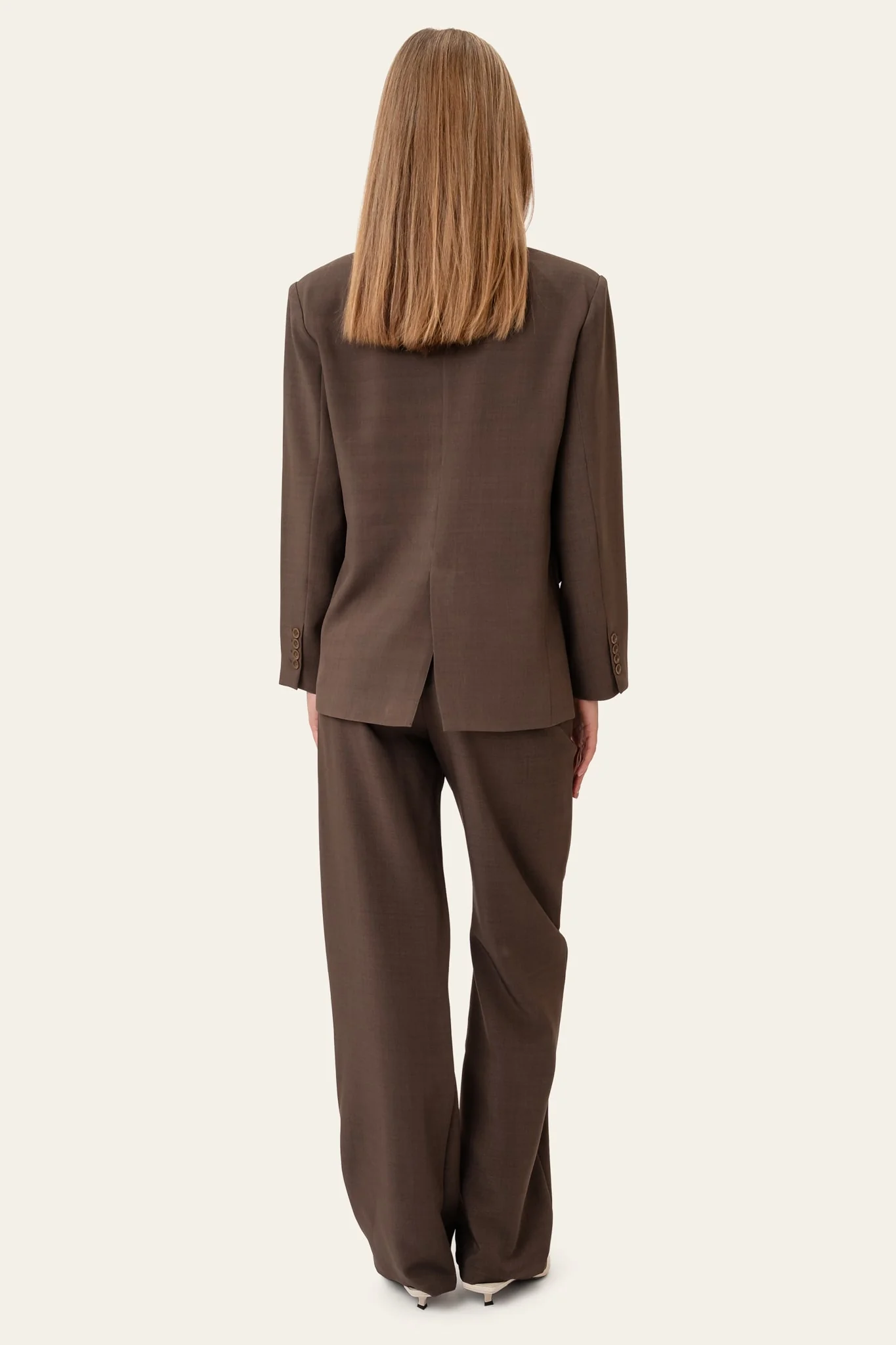 SignatureIC Double Breasted Blazer - Dark Brown - Image 4