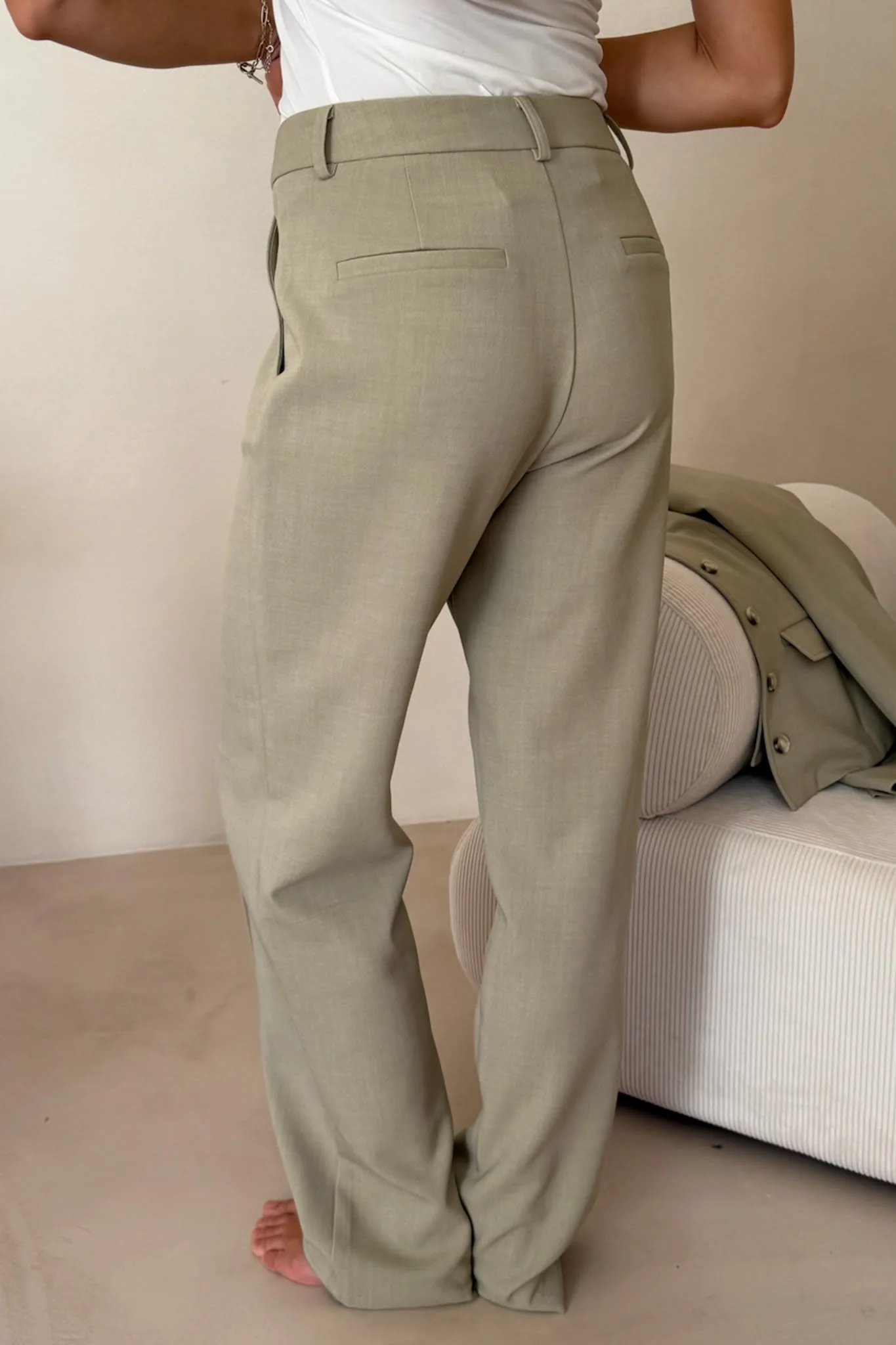 SignatureIC Press Pants - Dusty Beige - Image 6