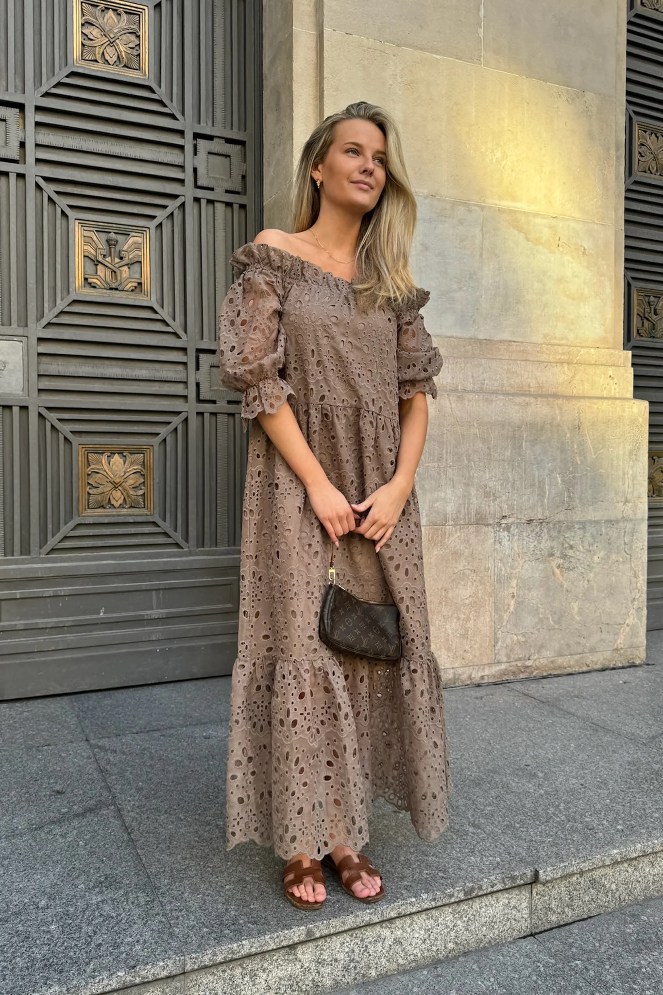 SigridIC Long Dress - Mocca - Image 4